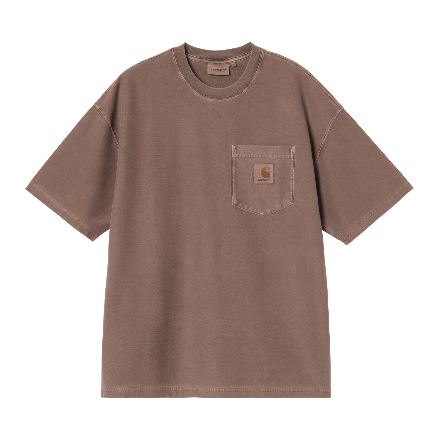 S/S Loose Pocket T-Shirt - Tobacco, Garment dyed