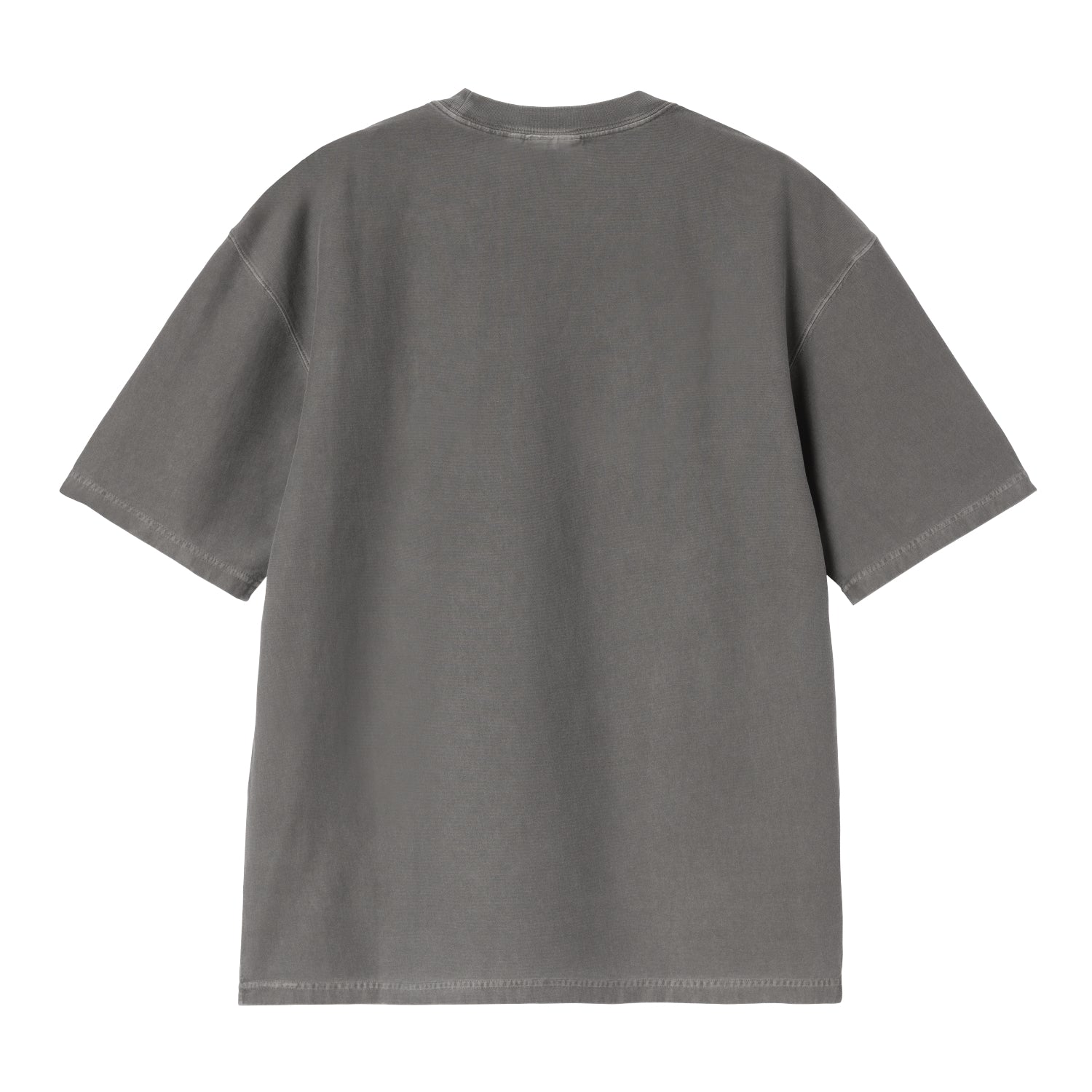 S/S Loose Pocket T-Shirt - Black, Garment dyed 5