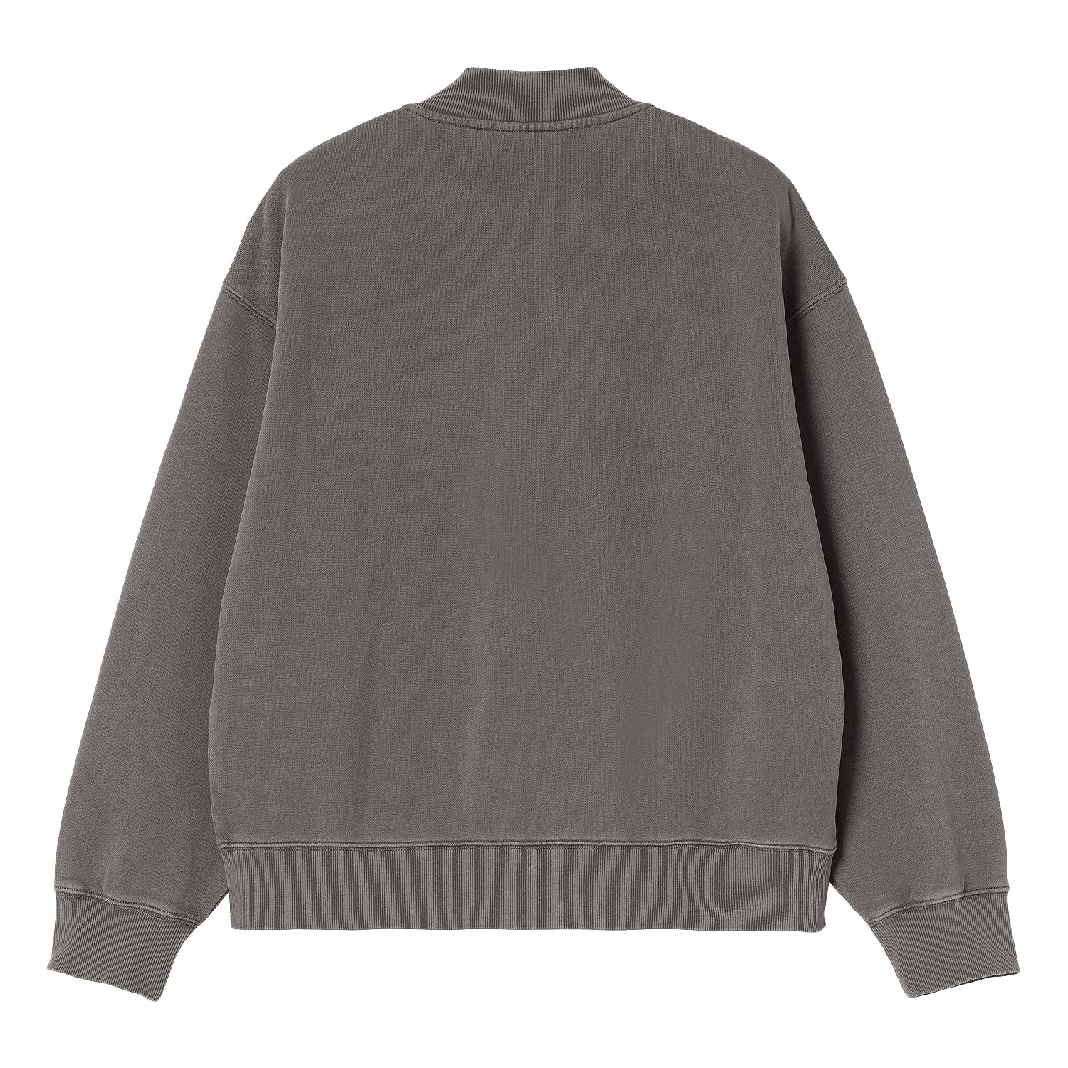 Longhand Bomber - Black / White, Garment dyed