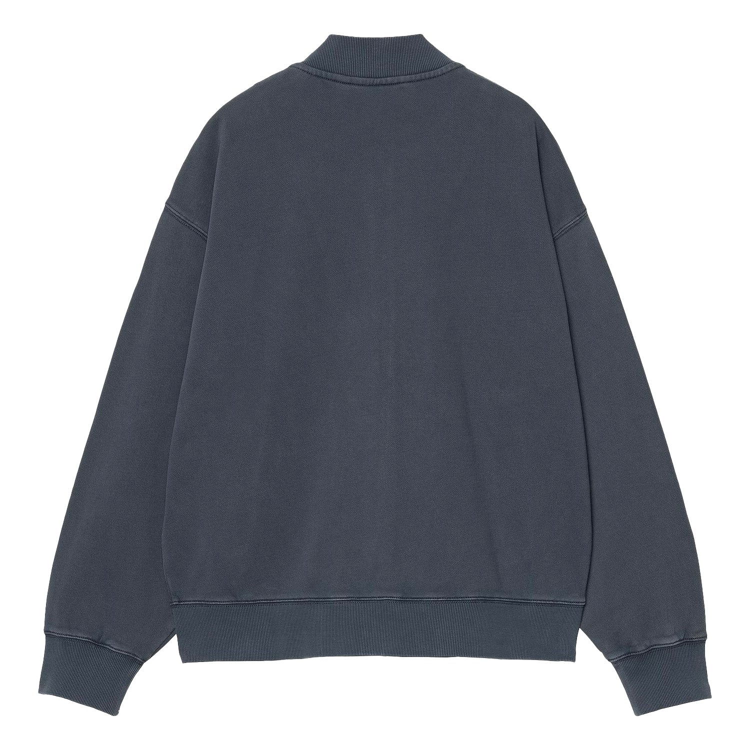 Longhand Bomber - Carbon / White, garment dyed