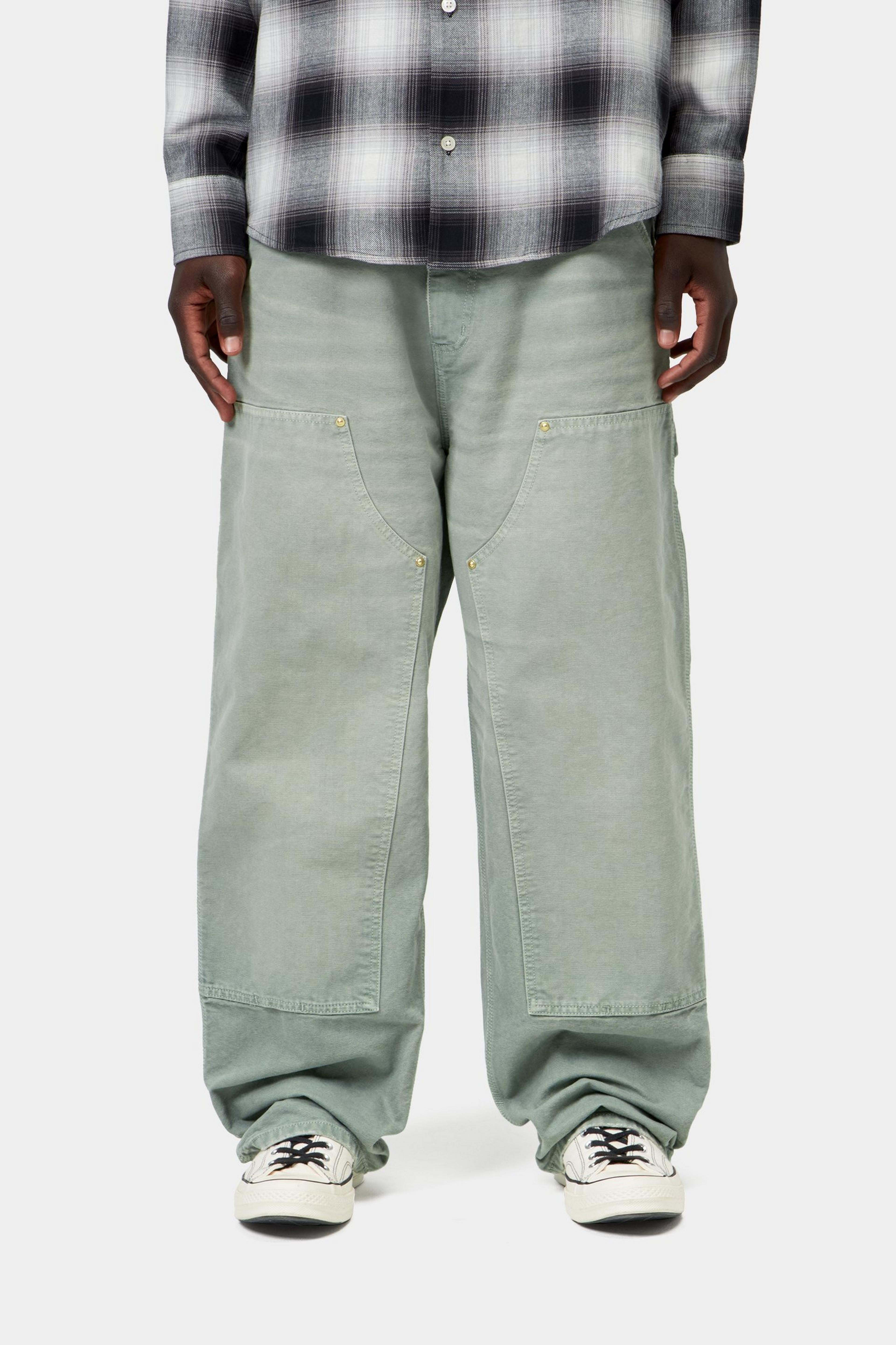 OG Double Knee Pant - Shady Green (destroy wash)