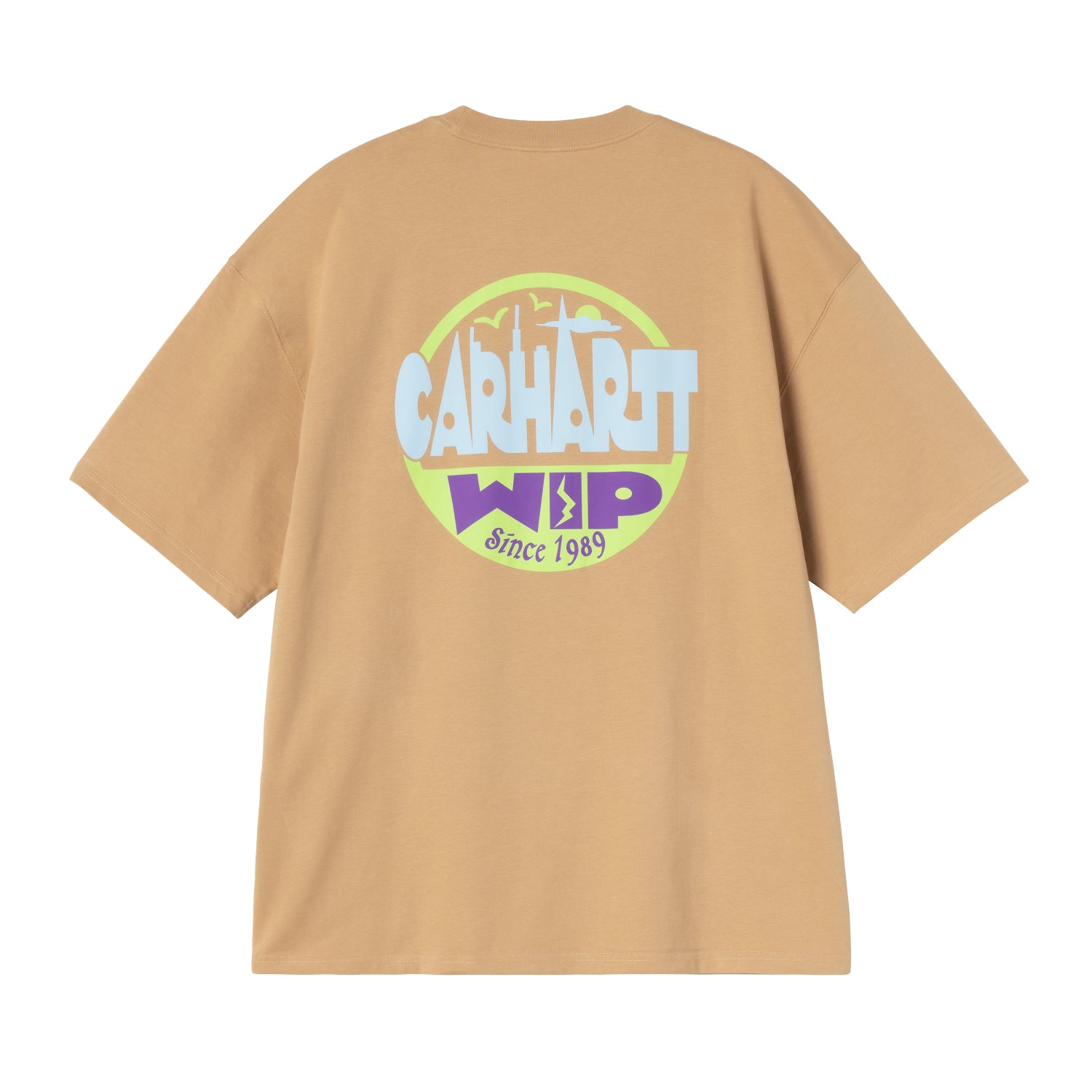 S/S Luggage Label T-Shirt - Dusty H Brown