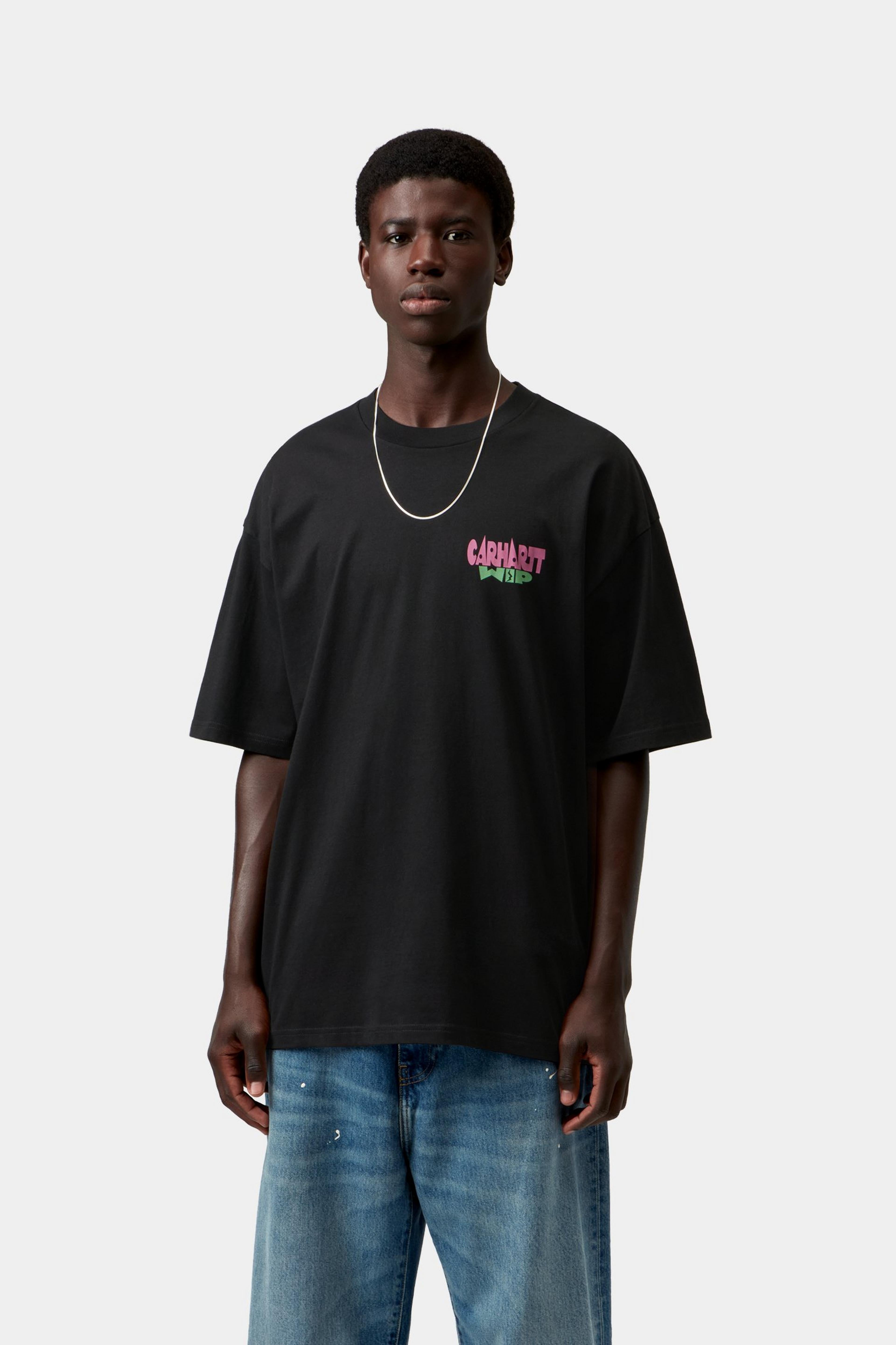 S/S Luggage Label T-Shirt - Black