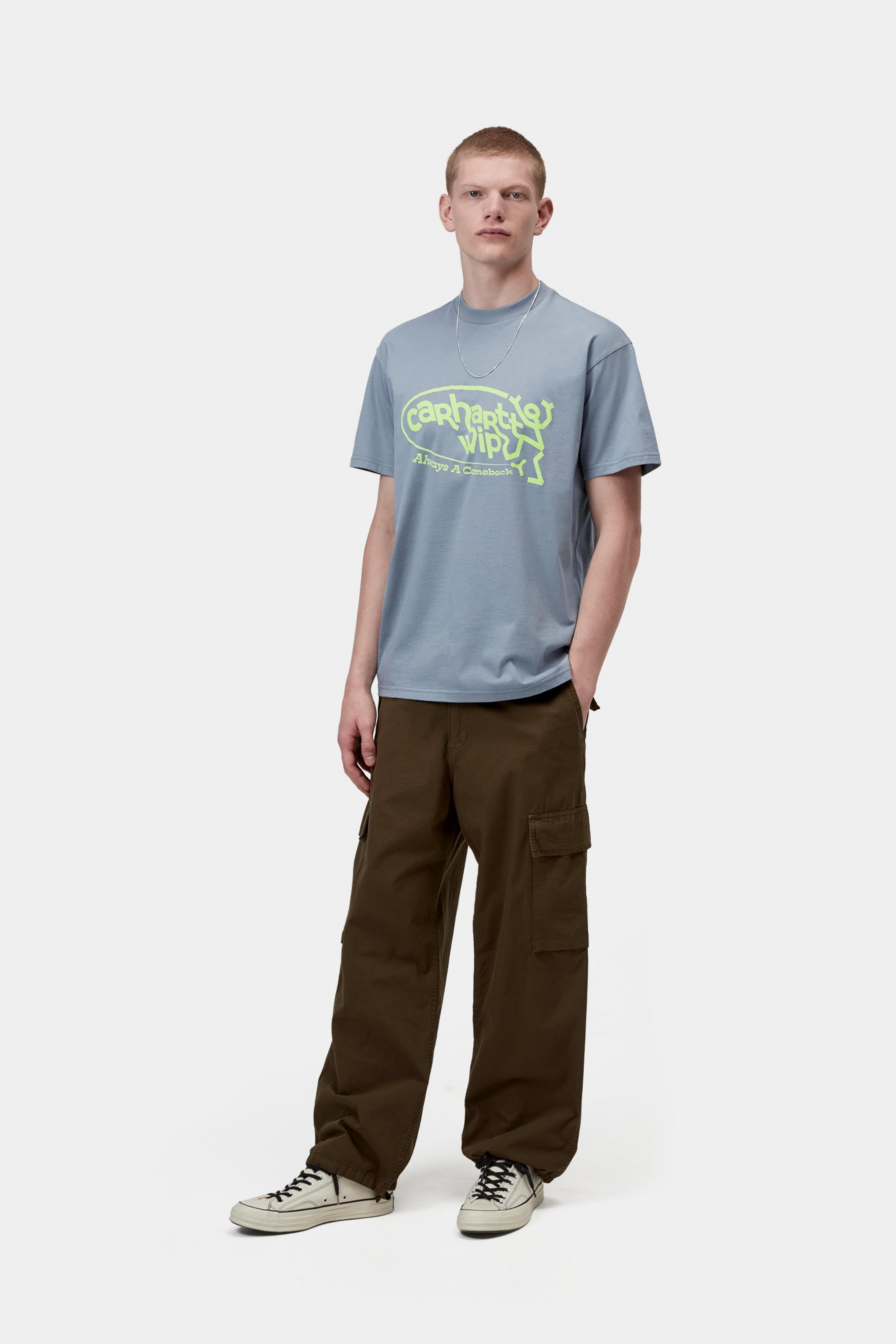 S/S Always A Come Back T-Shirt - Shady Blue