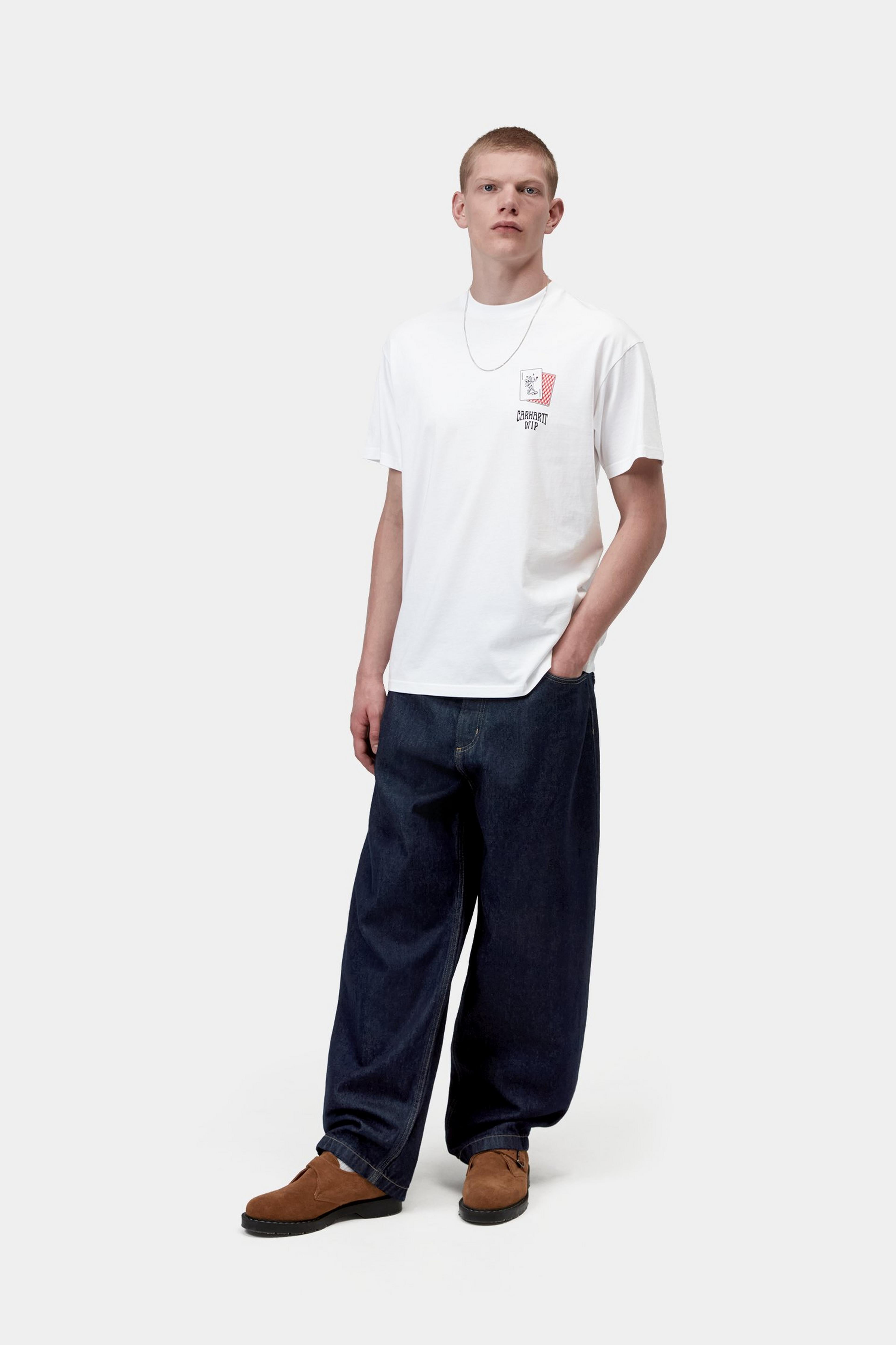 S/S Playing Cards T-Shirt - White
