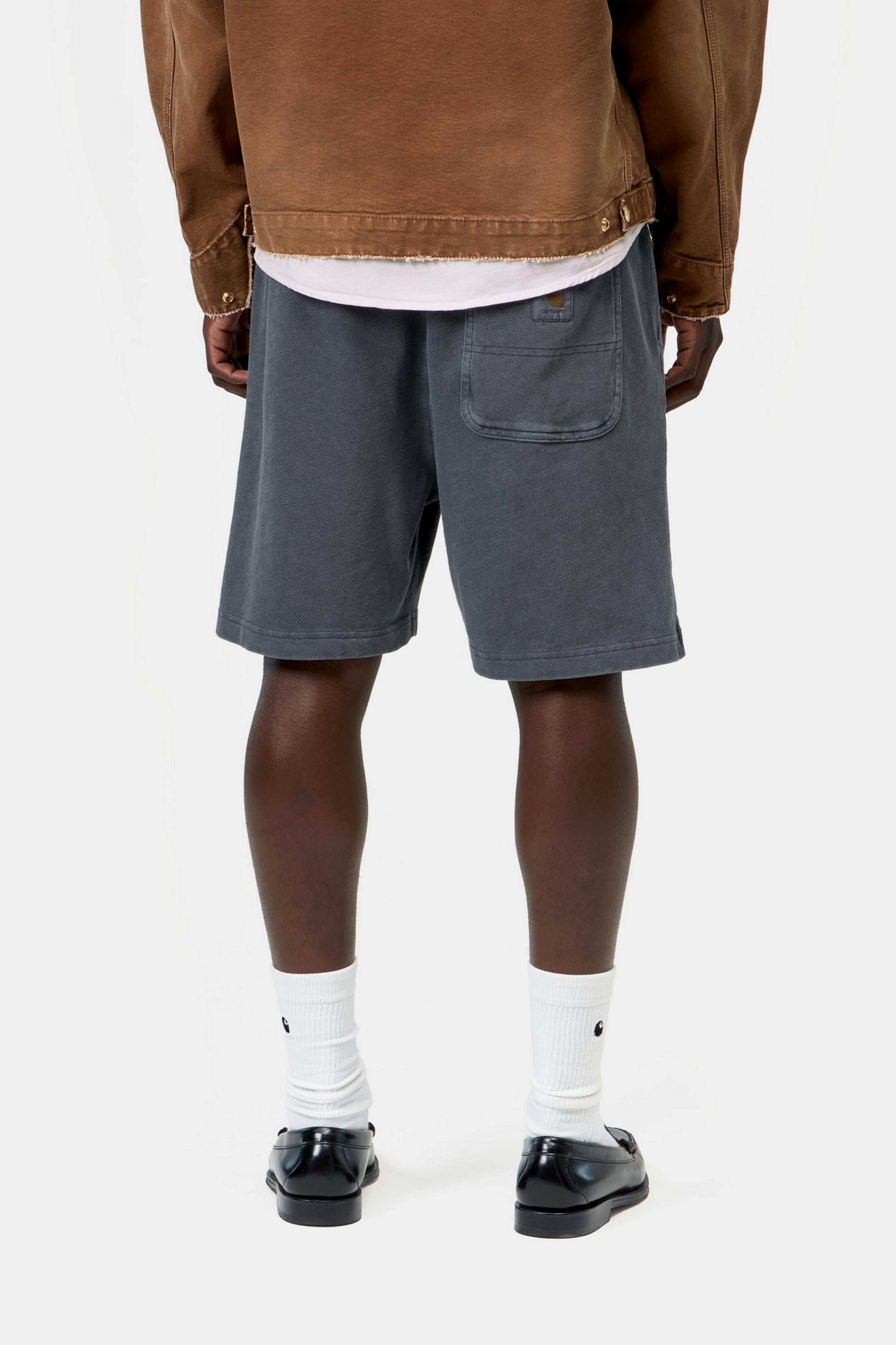 Harper Sweat Short - Carbon, Garment dyed