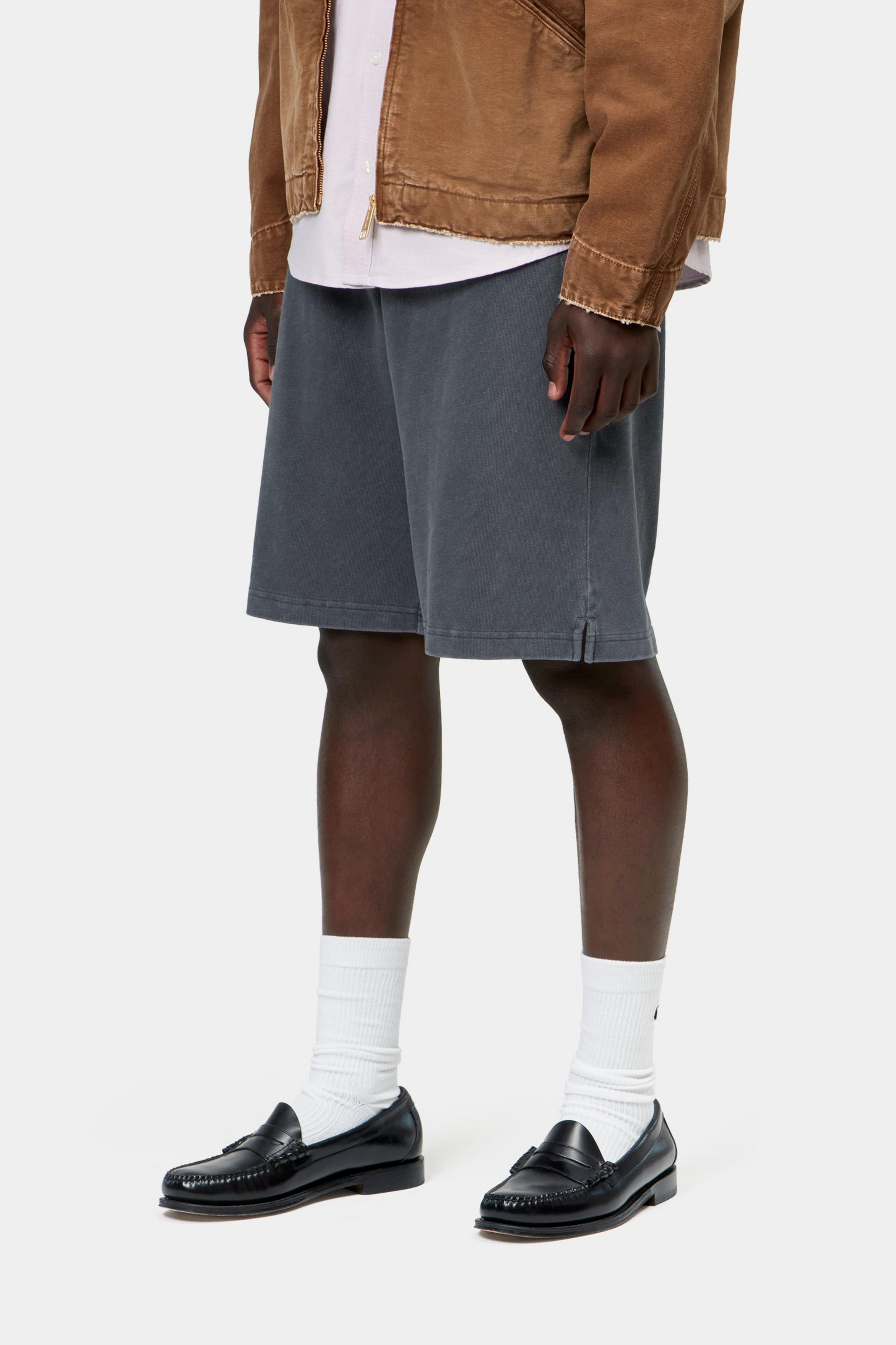 Harper Sweat Short - Carbon, Garment dyed 3