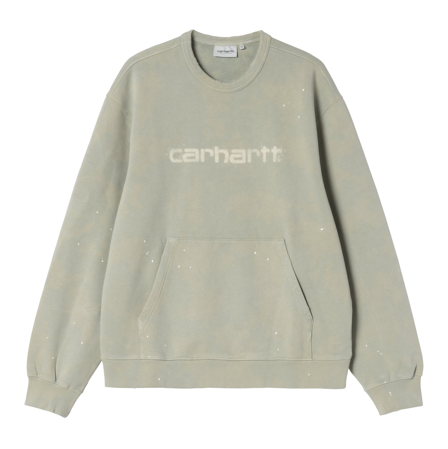 Painter Sweat - Shady Green, Destroy wash, splatter