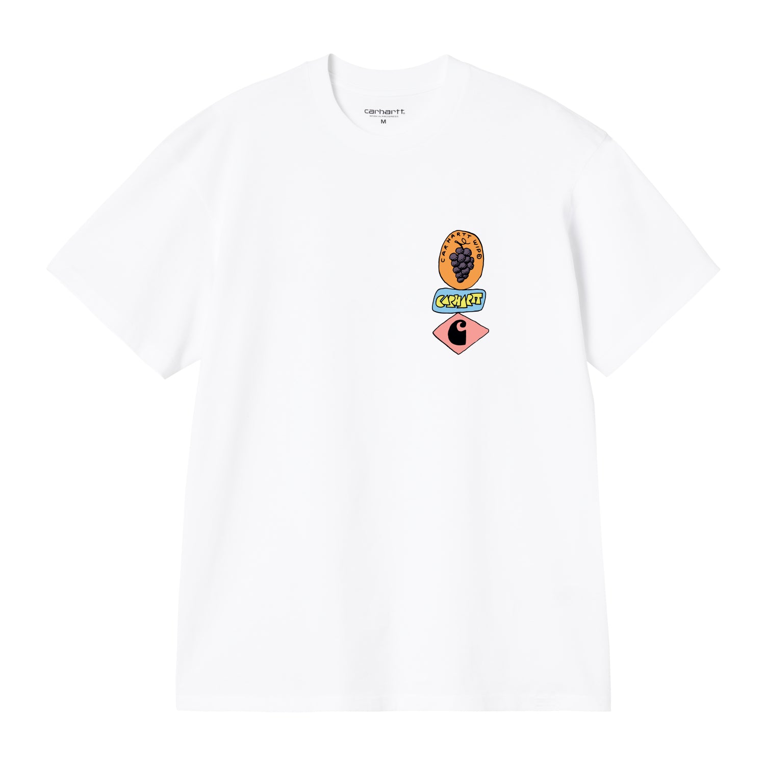 S/S Stacked Grapes T-Shirt - White