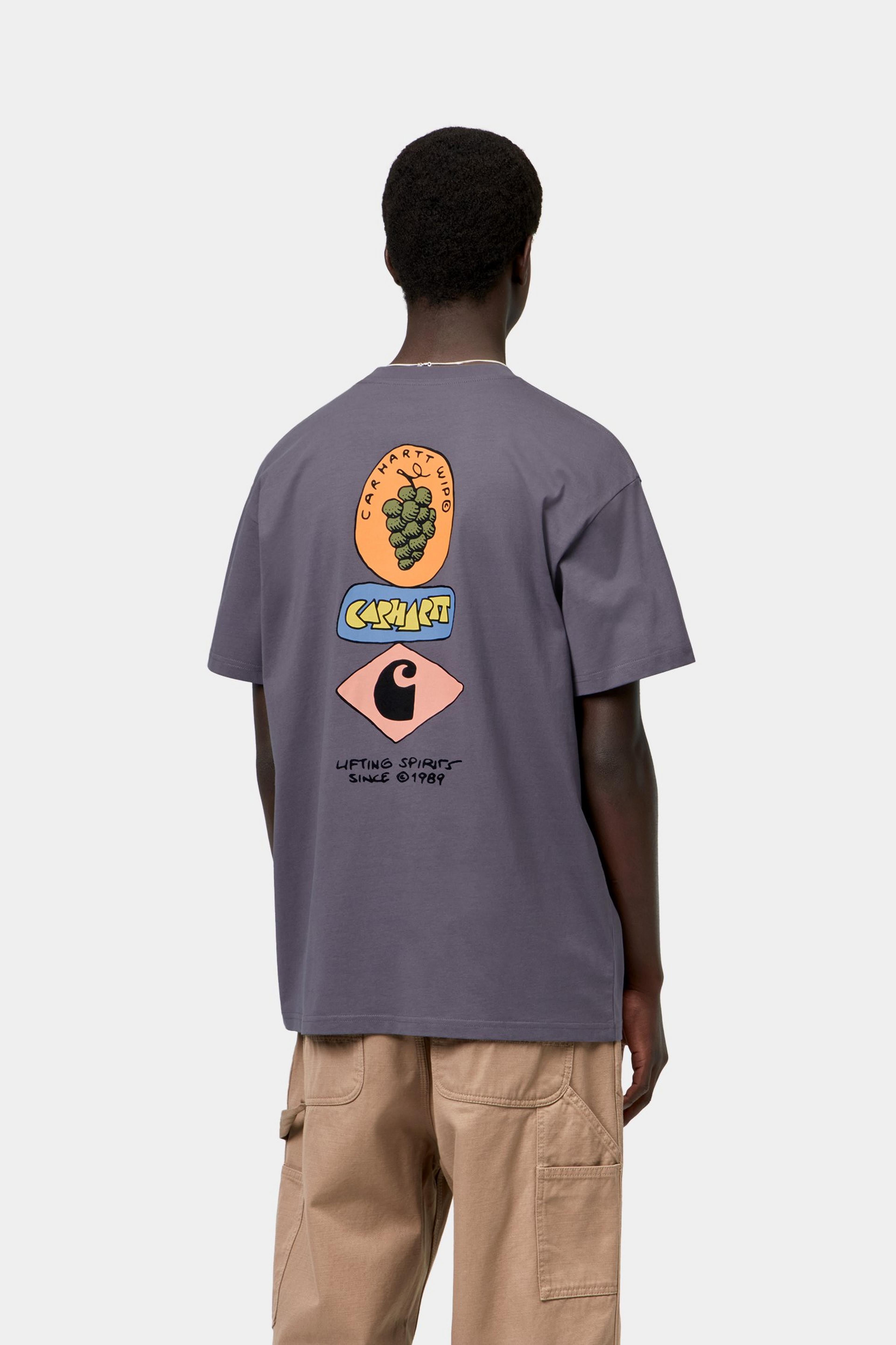 S/S Stacked Grapes T-Shirt - Shady Purple