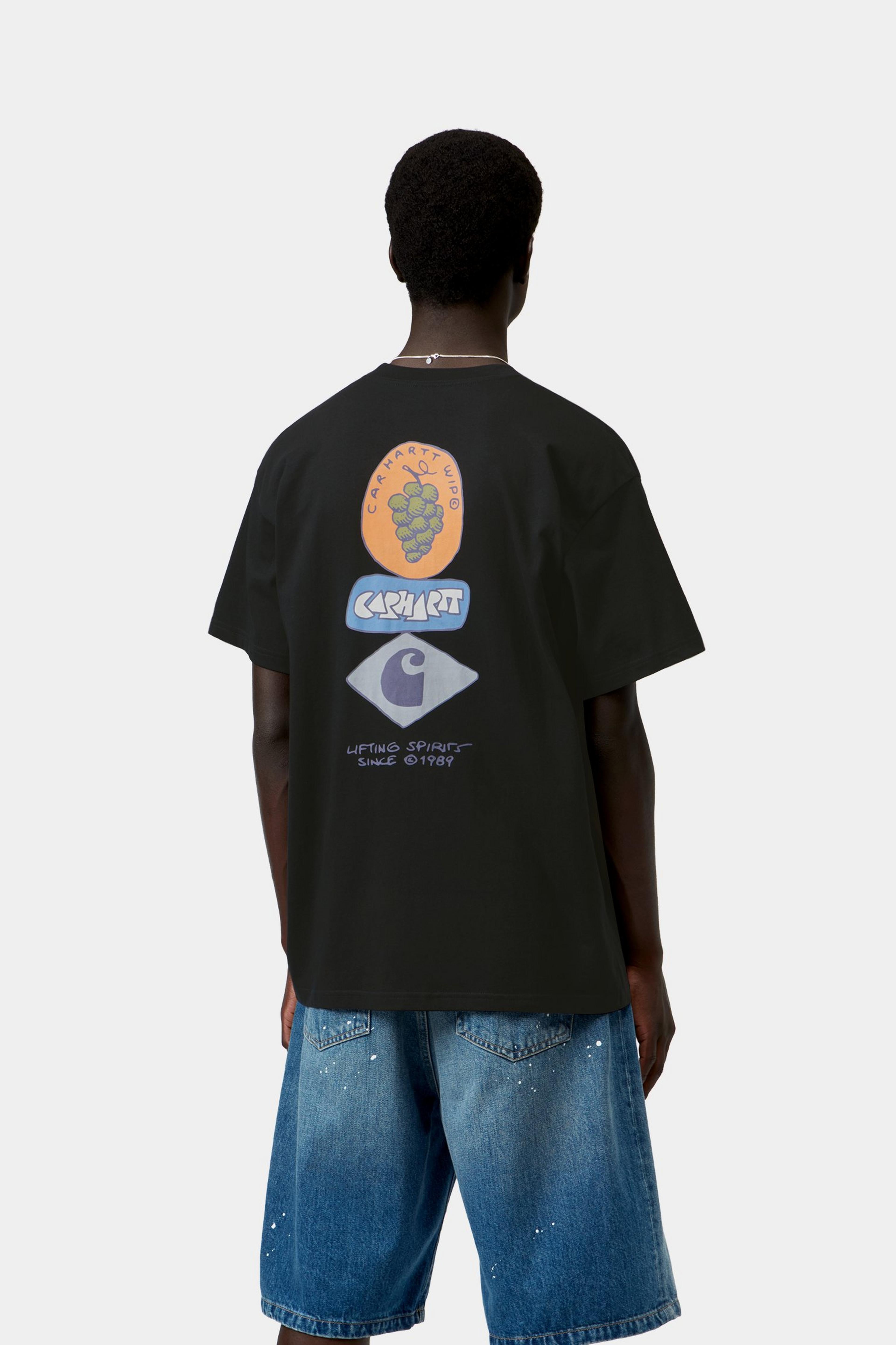 S/S Stacked Grapes T-Shirt - Black
