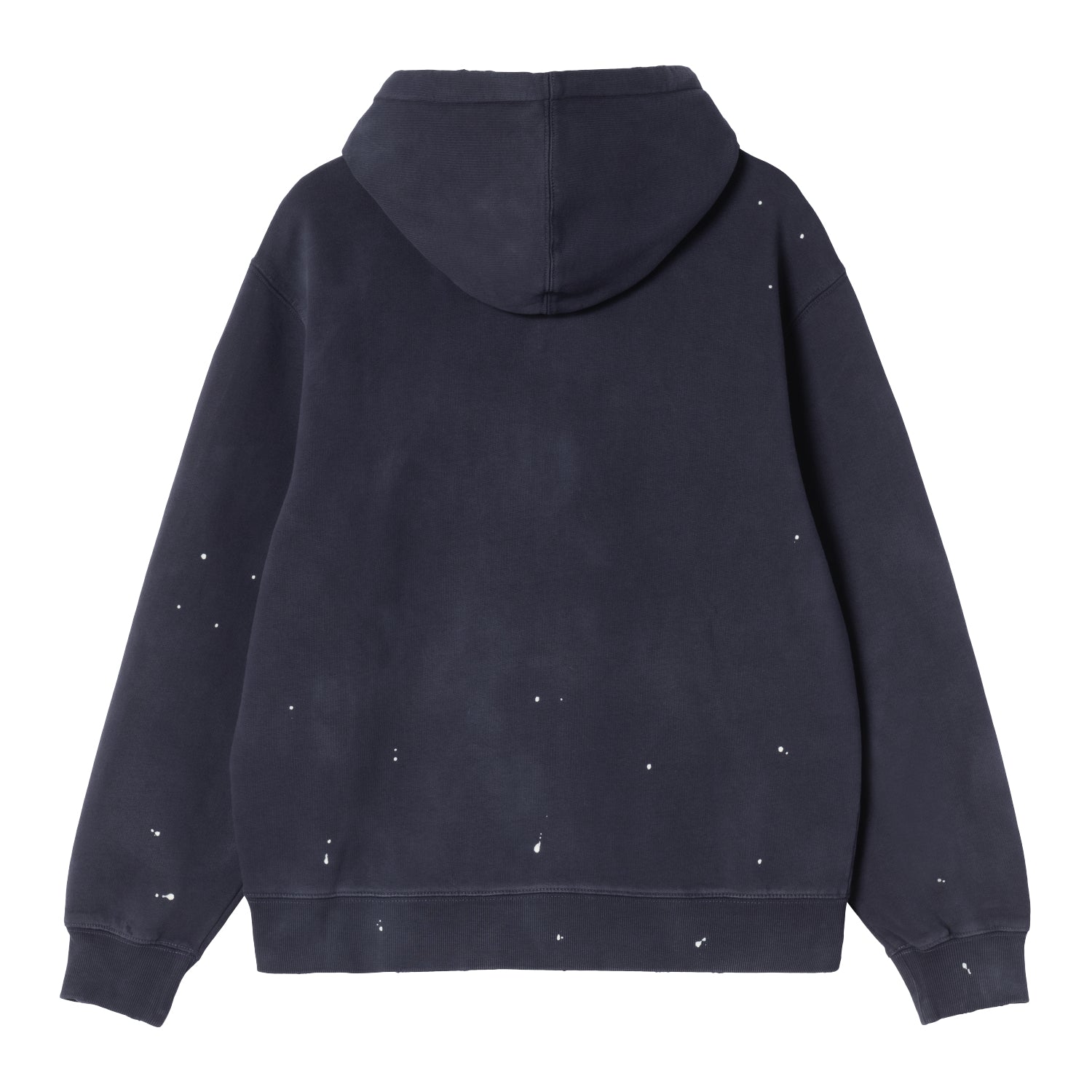 Hooded Painter Jacket - Dark Navy, Destroy wash, splatter 6