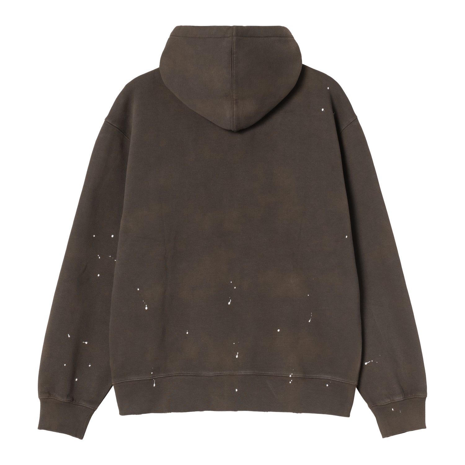 Hooded Painter Jacket - Tobacco, Destroy wash, splatter 6