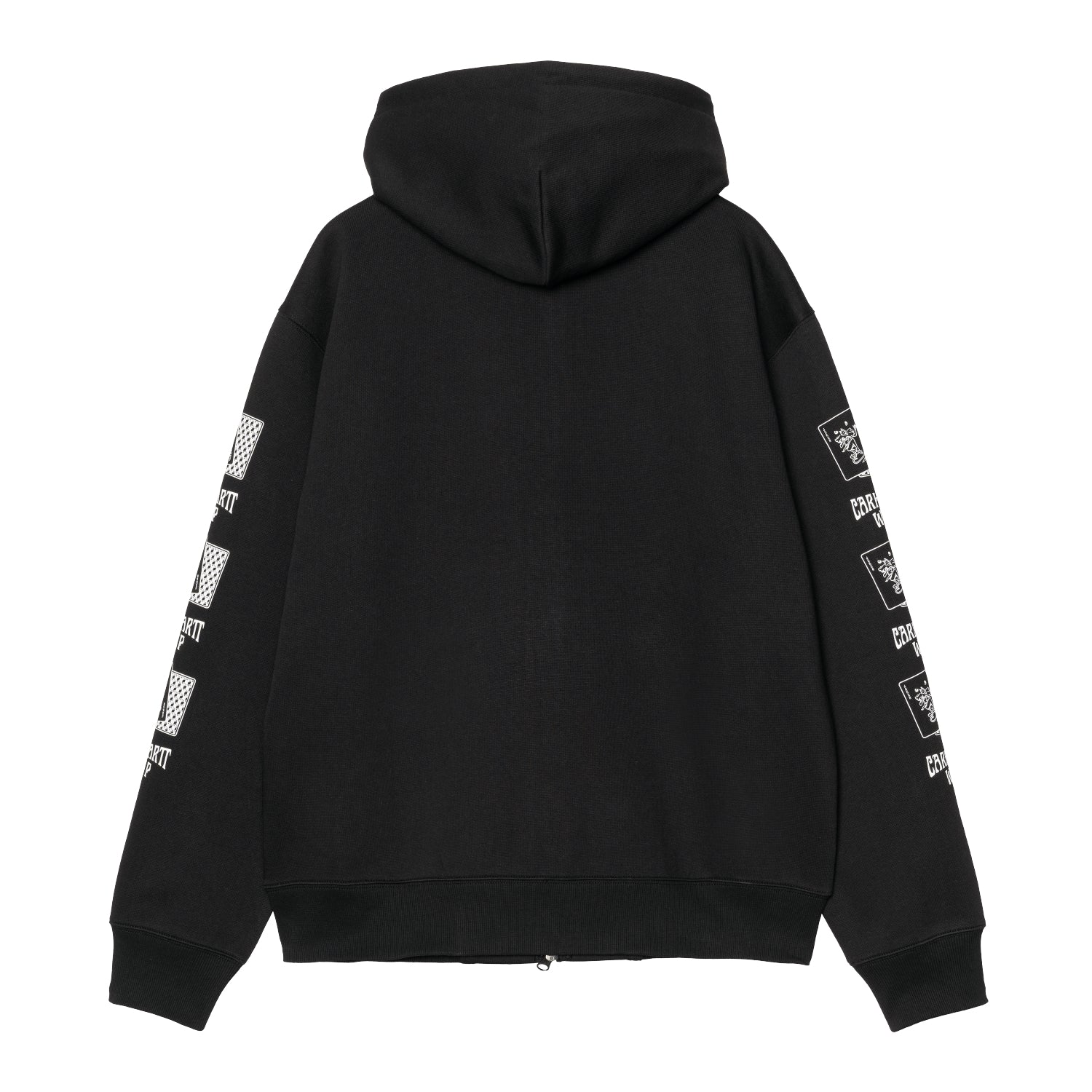 Hooded Playing Cards Jacket - Black 6