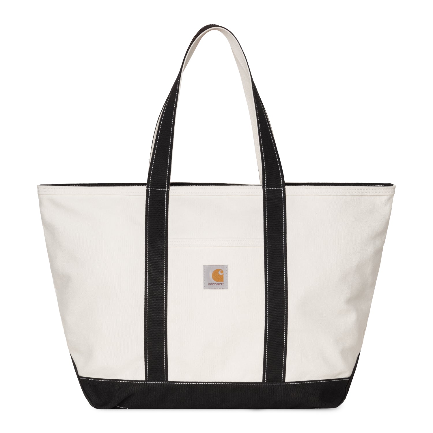 Canvas Beach Tote - Natura / Black
