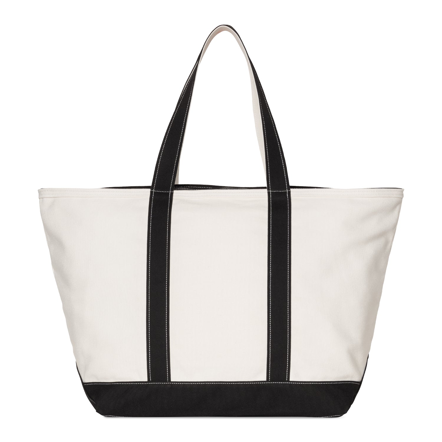 Canvas Beach Tote - Natura / Black