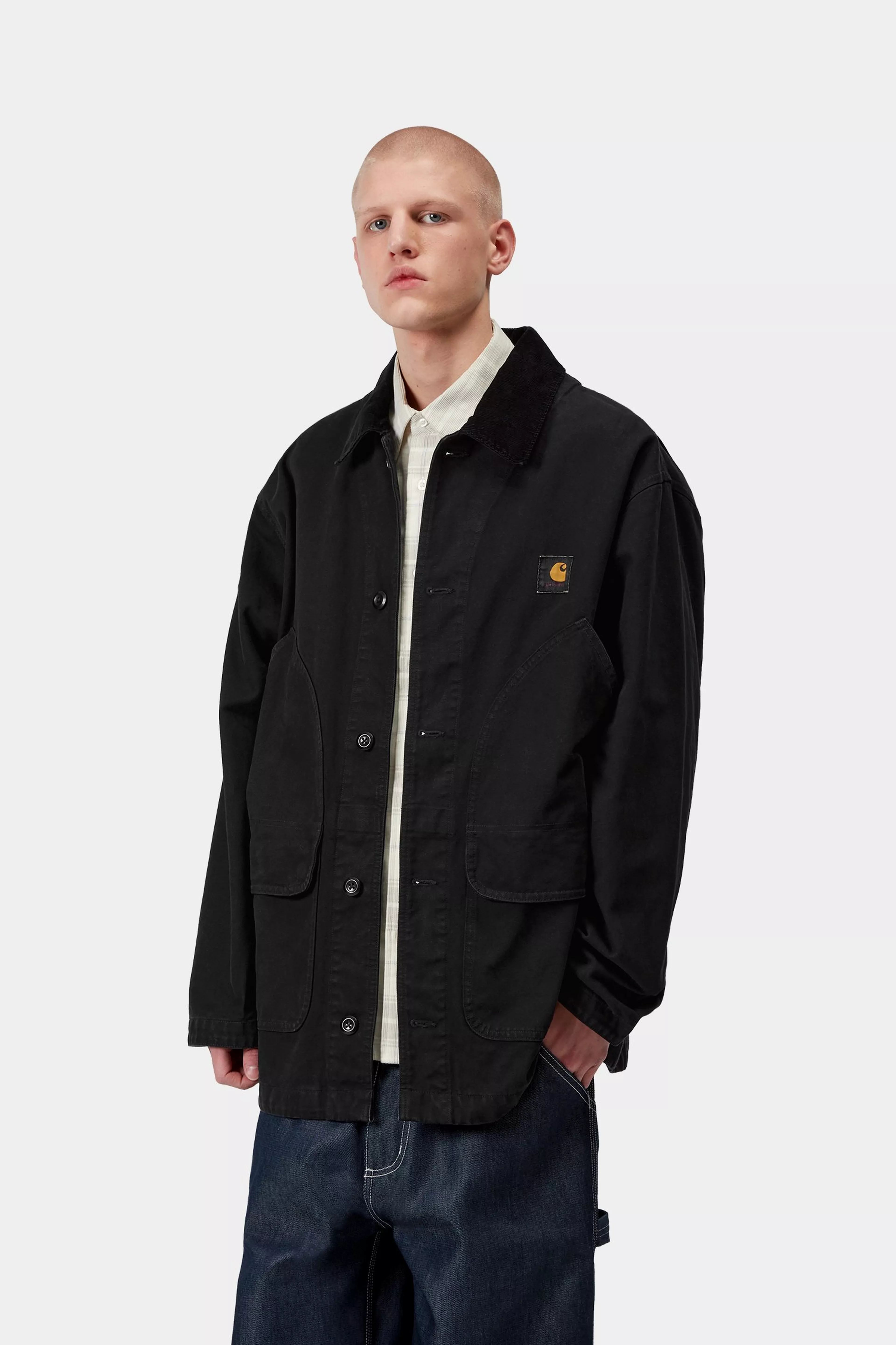 Prescott Coat - Black / Black (garment dyed)