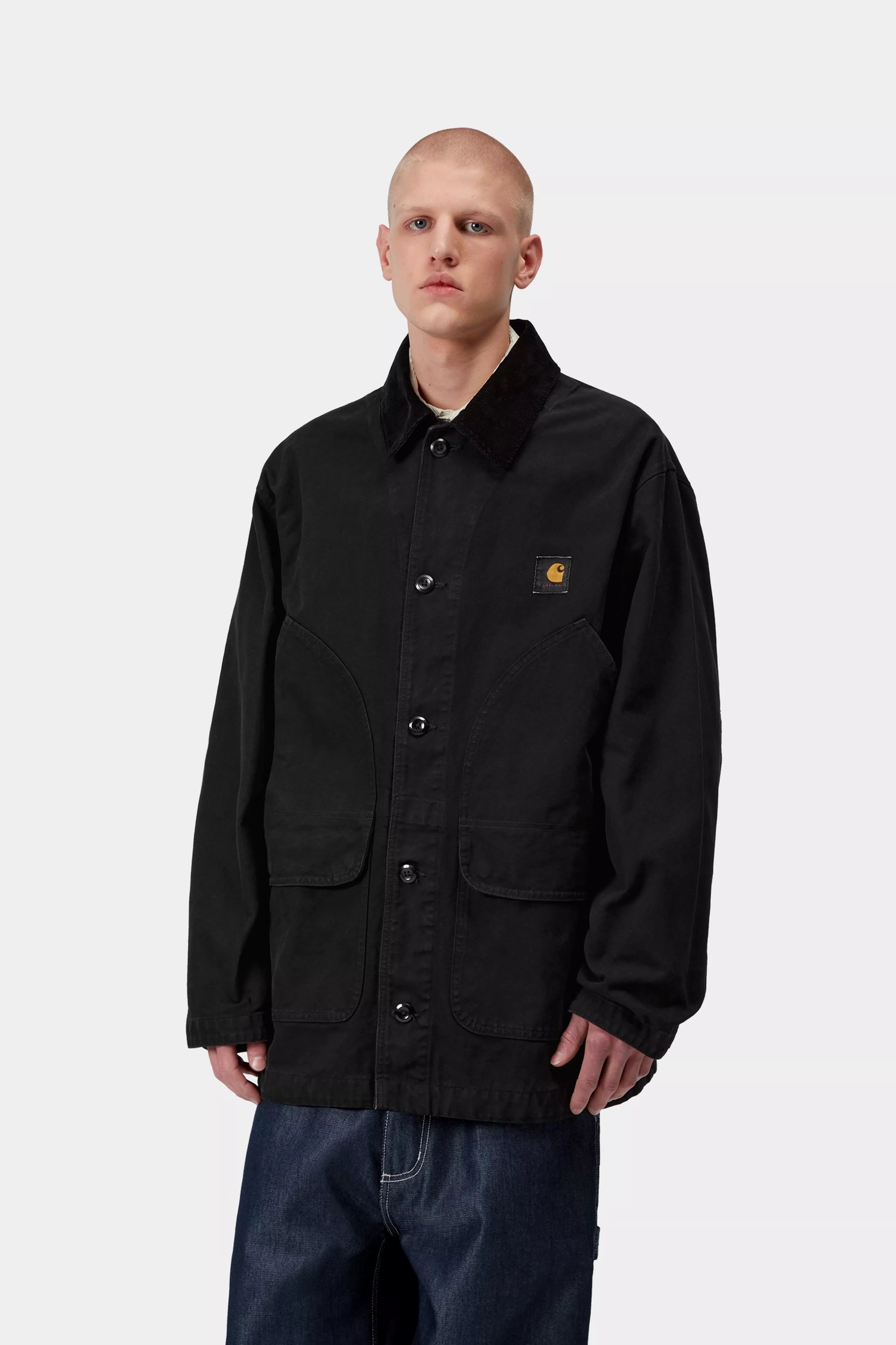 Prescott Coat - Black / Black (garment dyed)