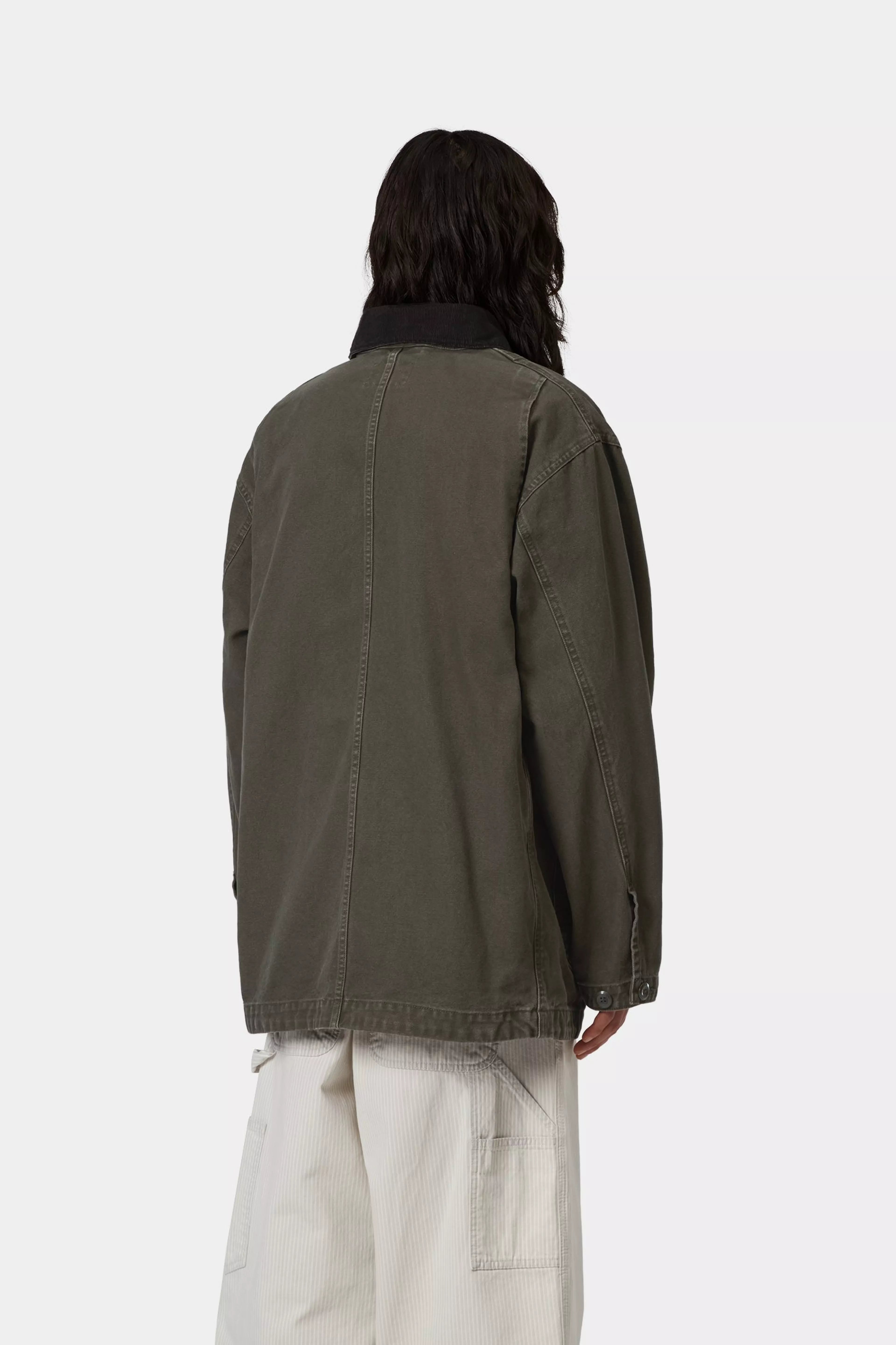 Prescott Coat - Oxide Green / Black (garment dyed)
