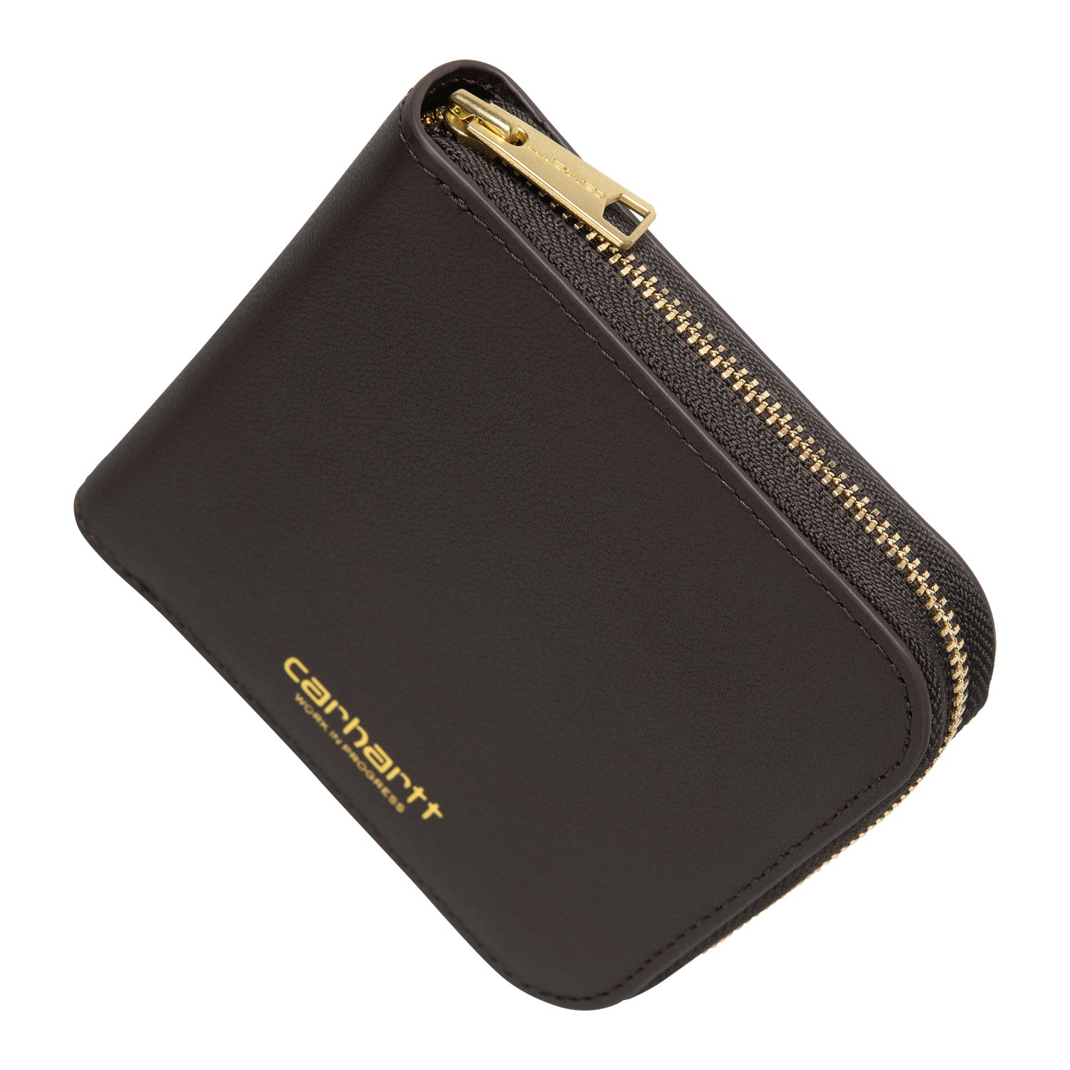 Leather Wallet - Tobacco / Gold 3