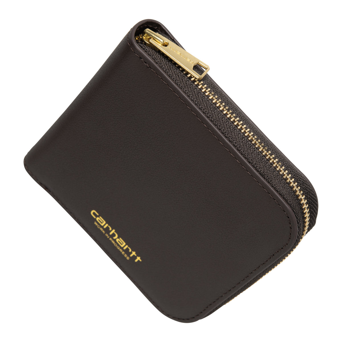 Leather Wallet - Tobacco / Gold