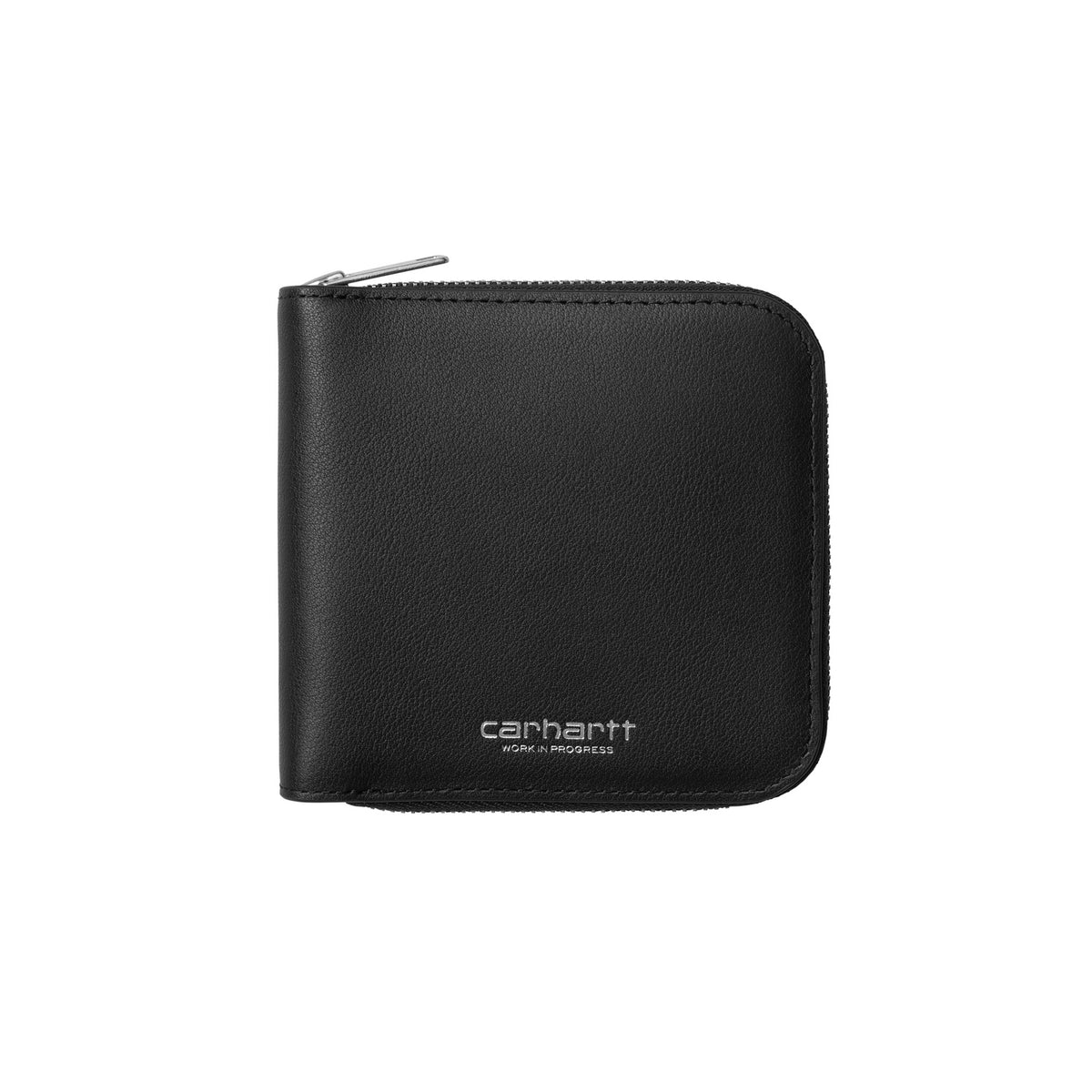 Leather Wallet - Black / Silver