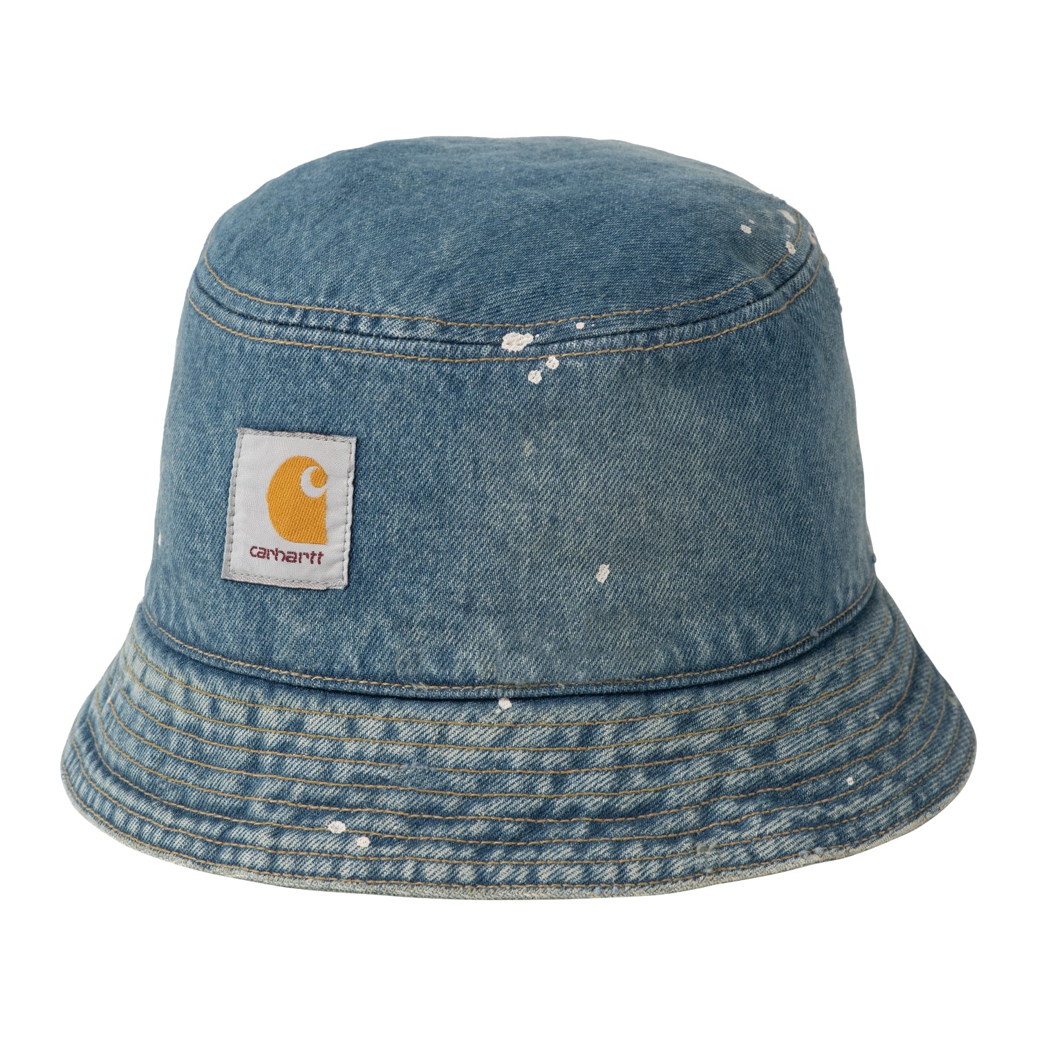 Belmar Bucket Hat - Blue, Destroy wash, splatter