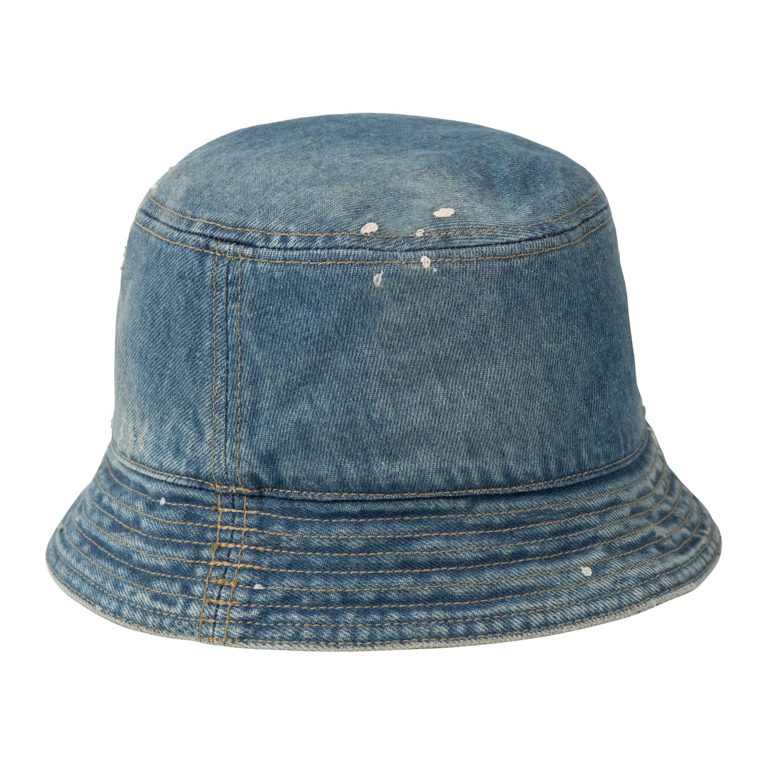 Belmar Bucket Hat - Blue, Destroy wash, splatter