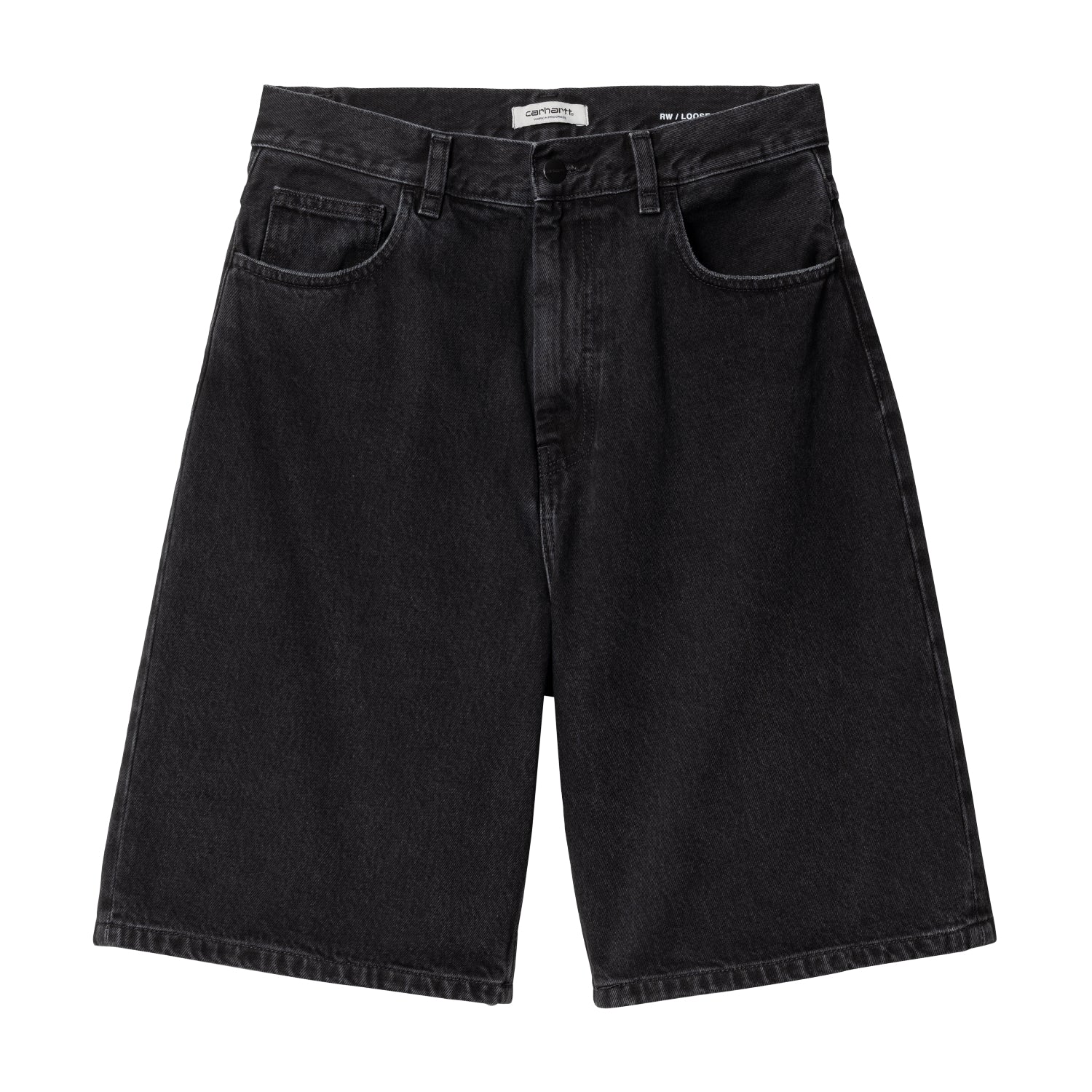 W' Brandon Short - Black (stone washed)