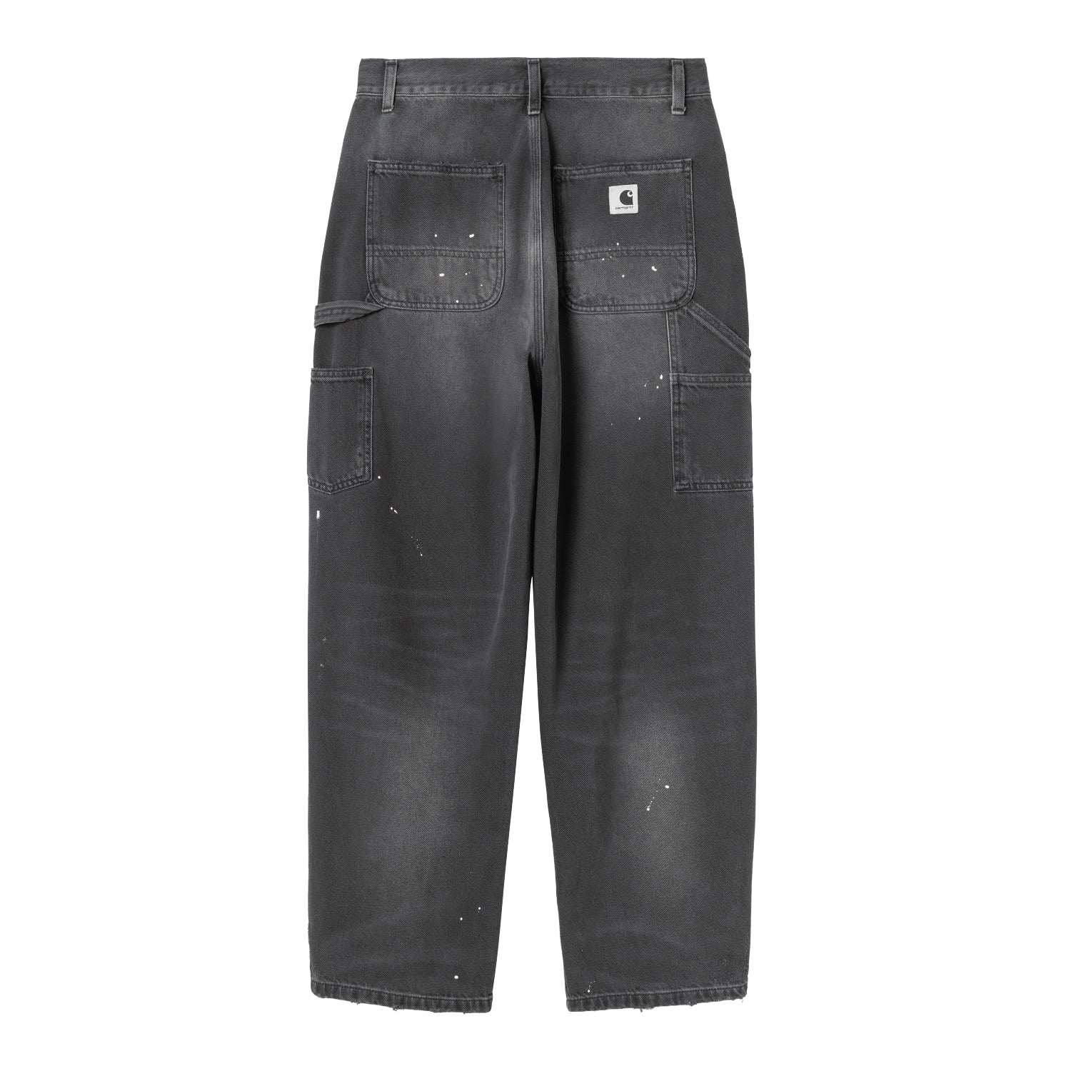 W' OG Single Knee Pant - Black, Destroy wash, splatter