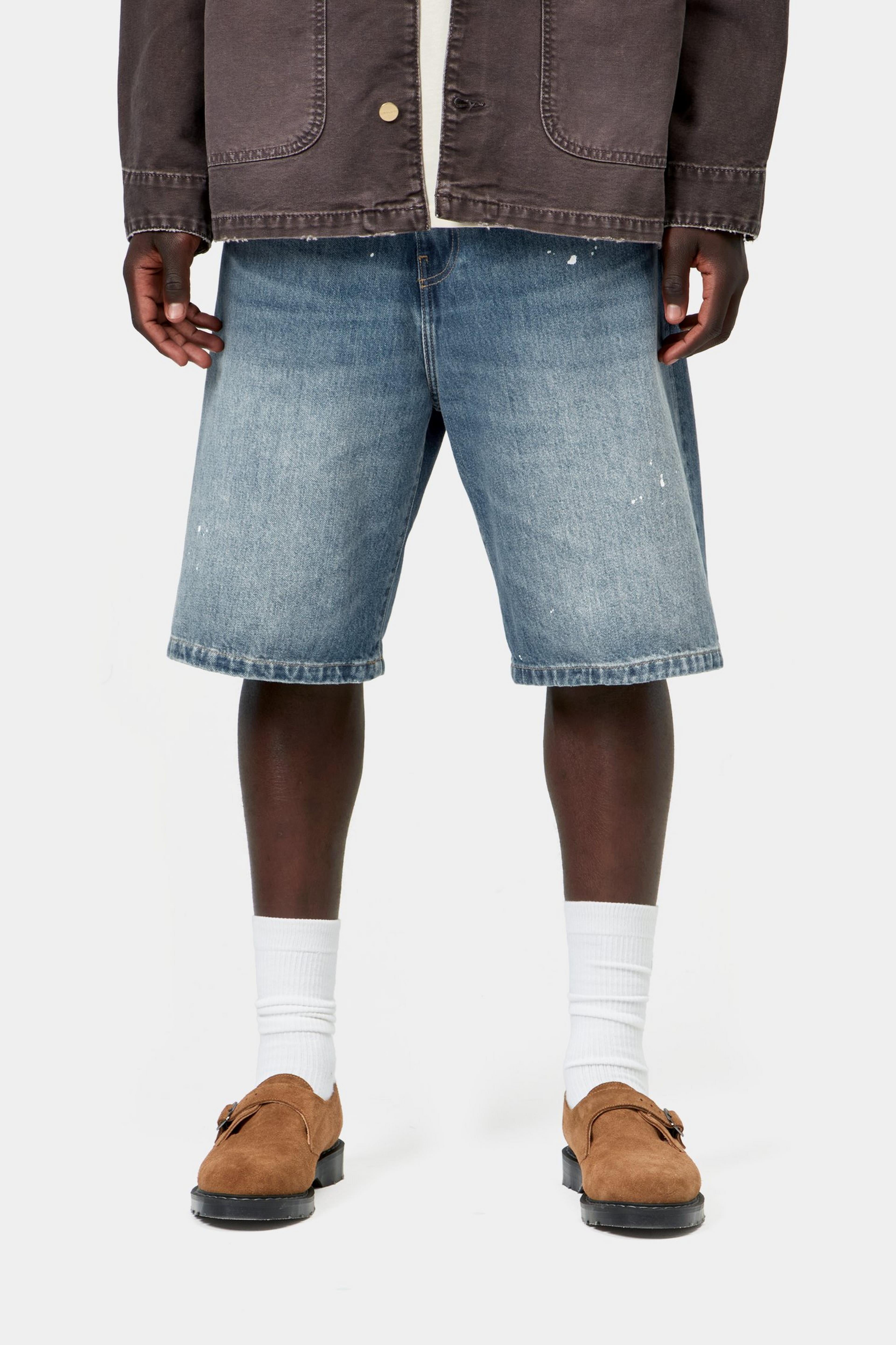 Landon Short - Blue, Destroy wash, splatter