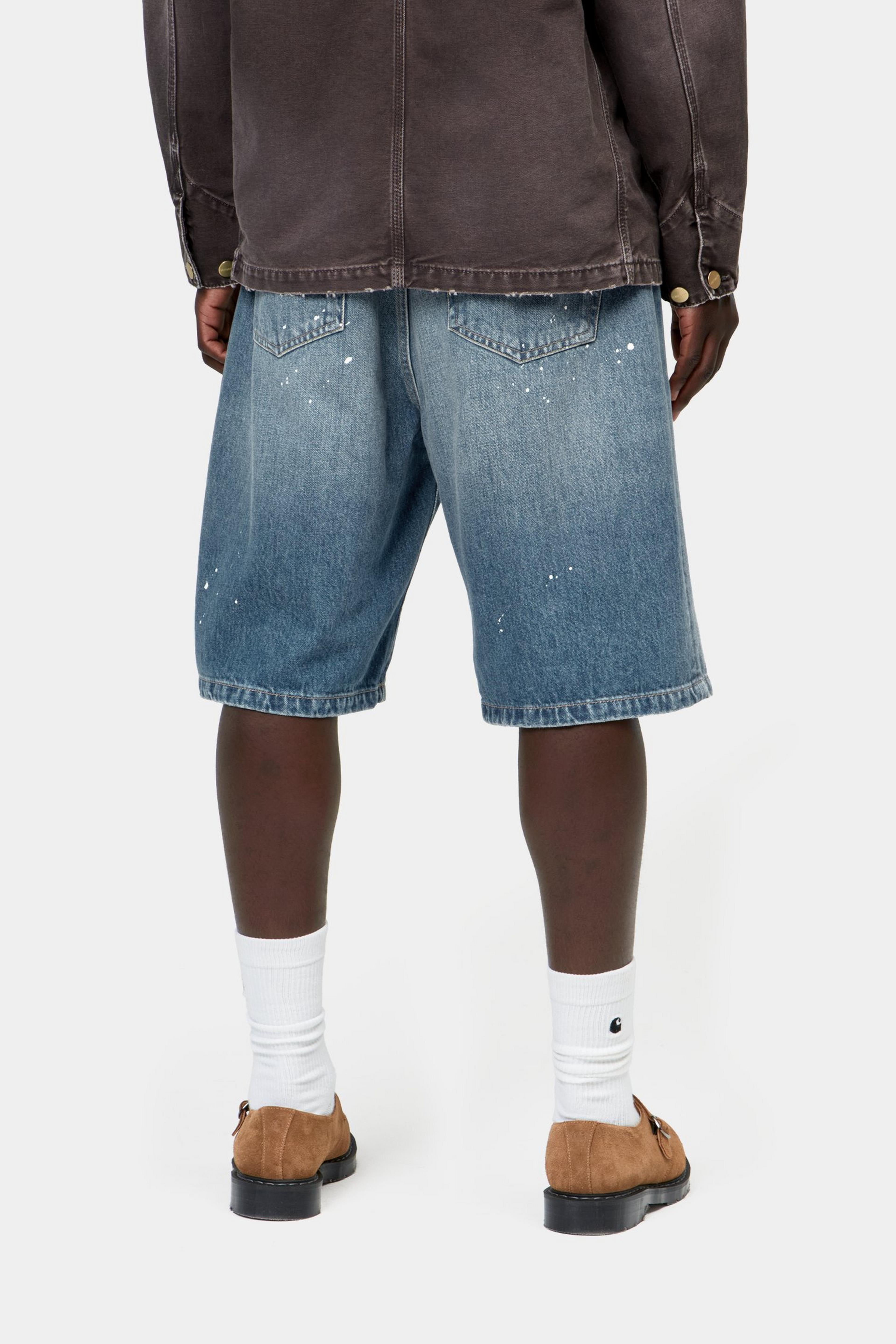 Landon Short - Blue, Destroy wash, splatter