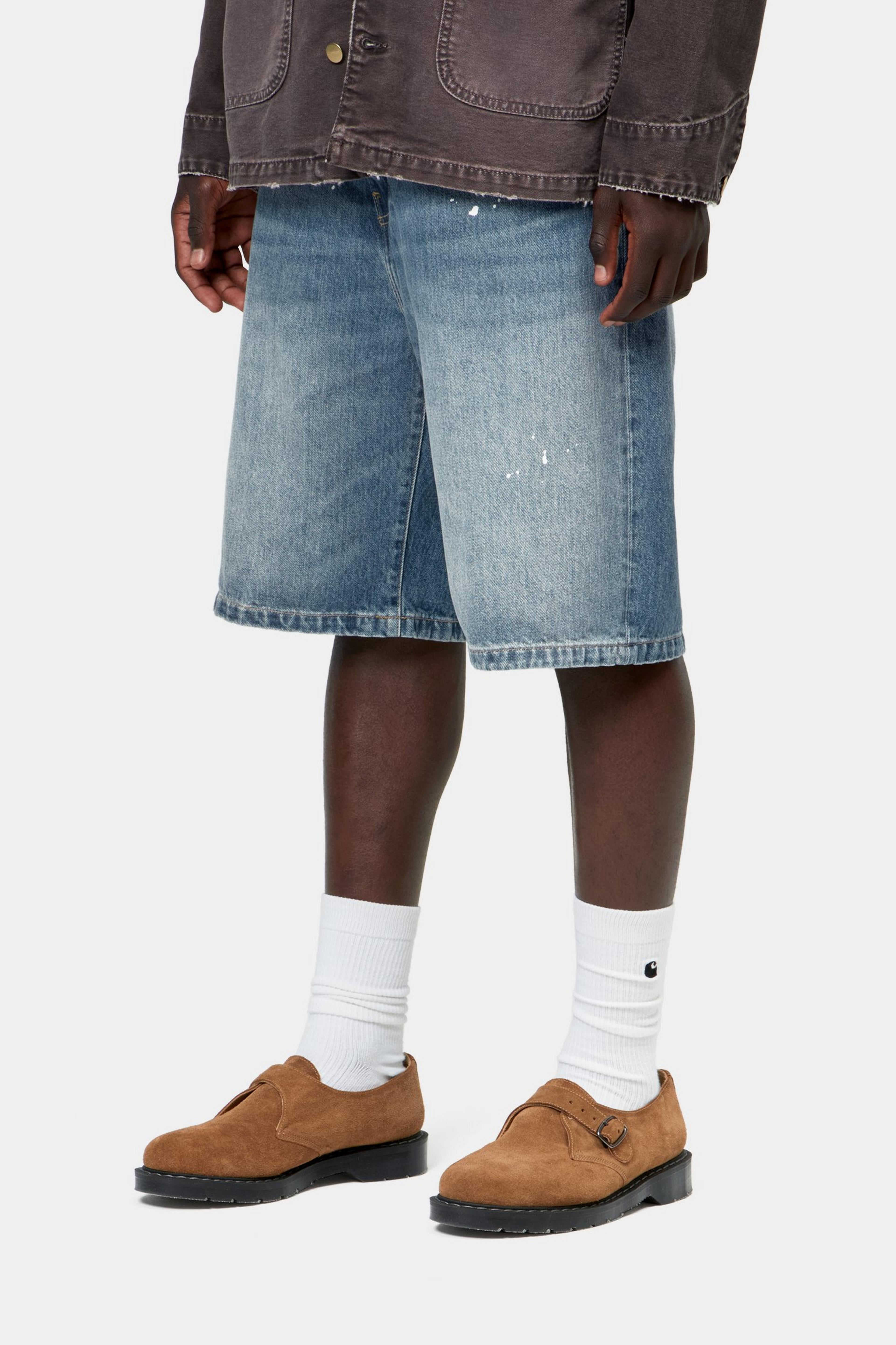 Landon Short - Blue, Destroy wash, splatter