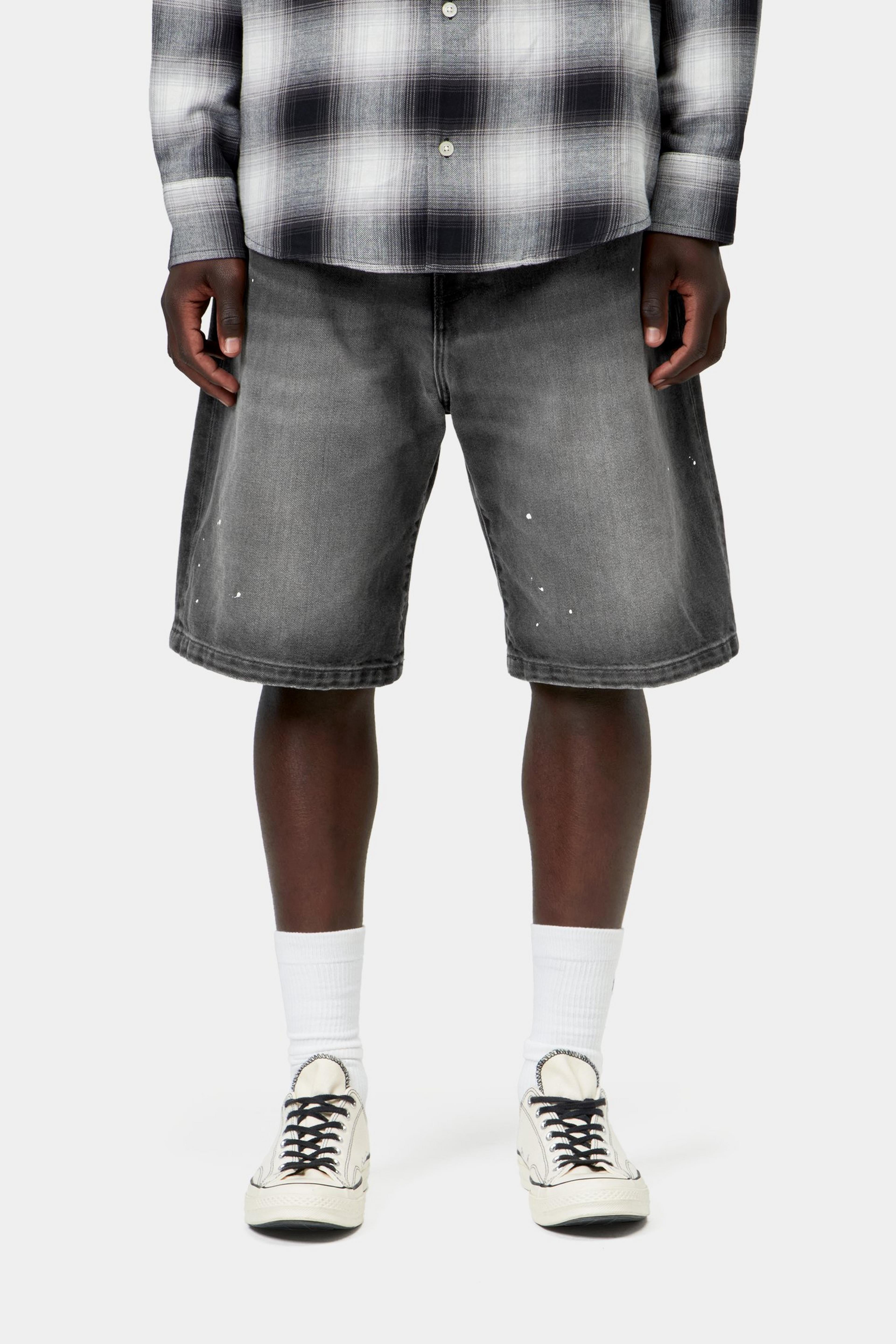Landon Short - Black, Destroy wash, splatter
