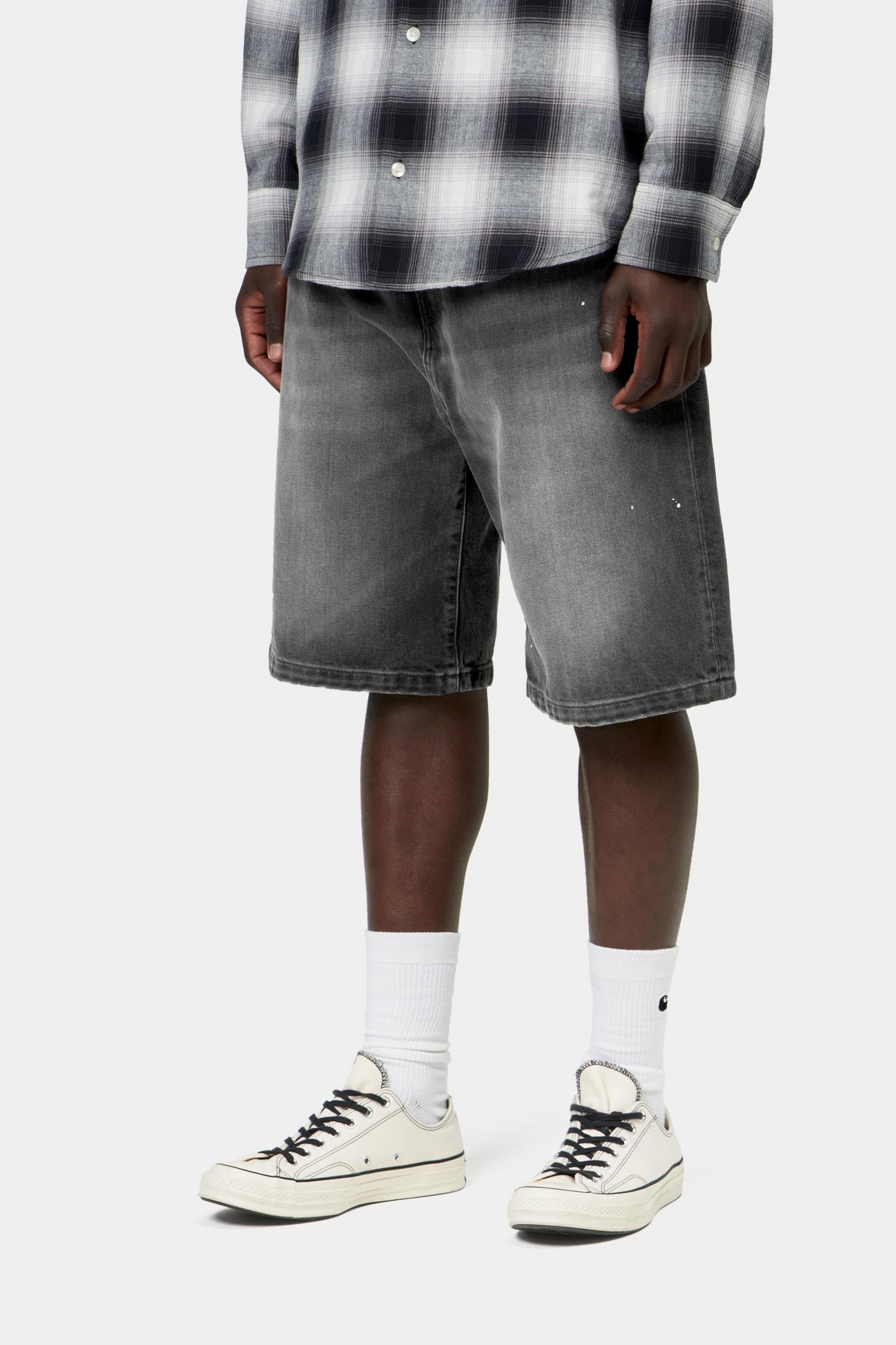 Landon Short - Black, Destroy wash, splatter