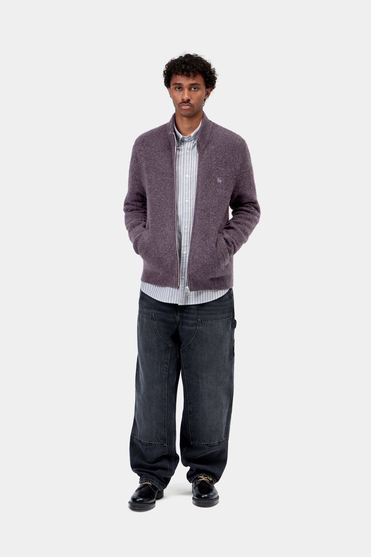 Curtis Sweater Jacket - Tangled Shady Purple