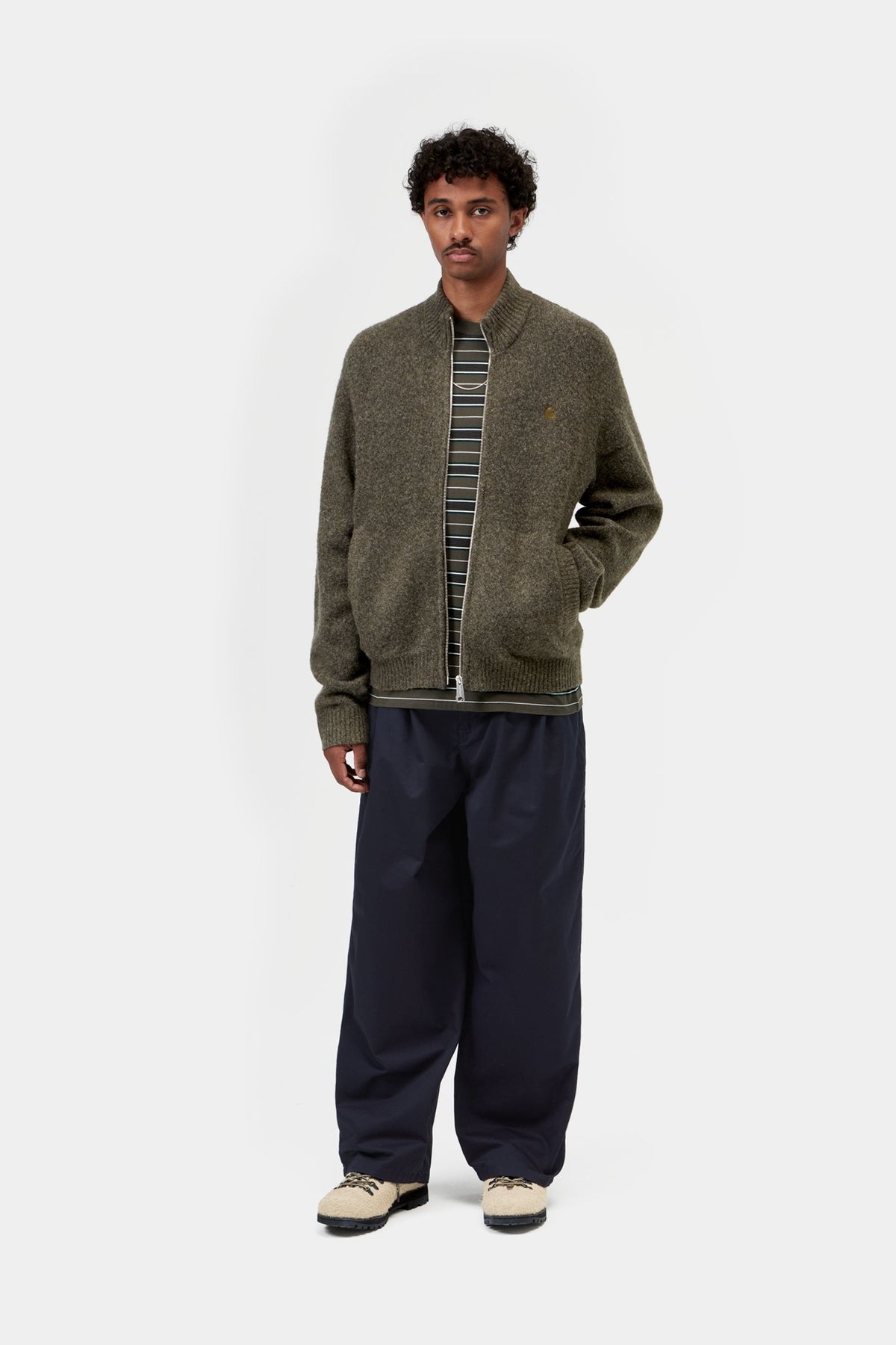 Curtis Sweater Jacket - Tangled Shungite