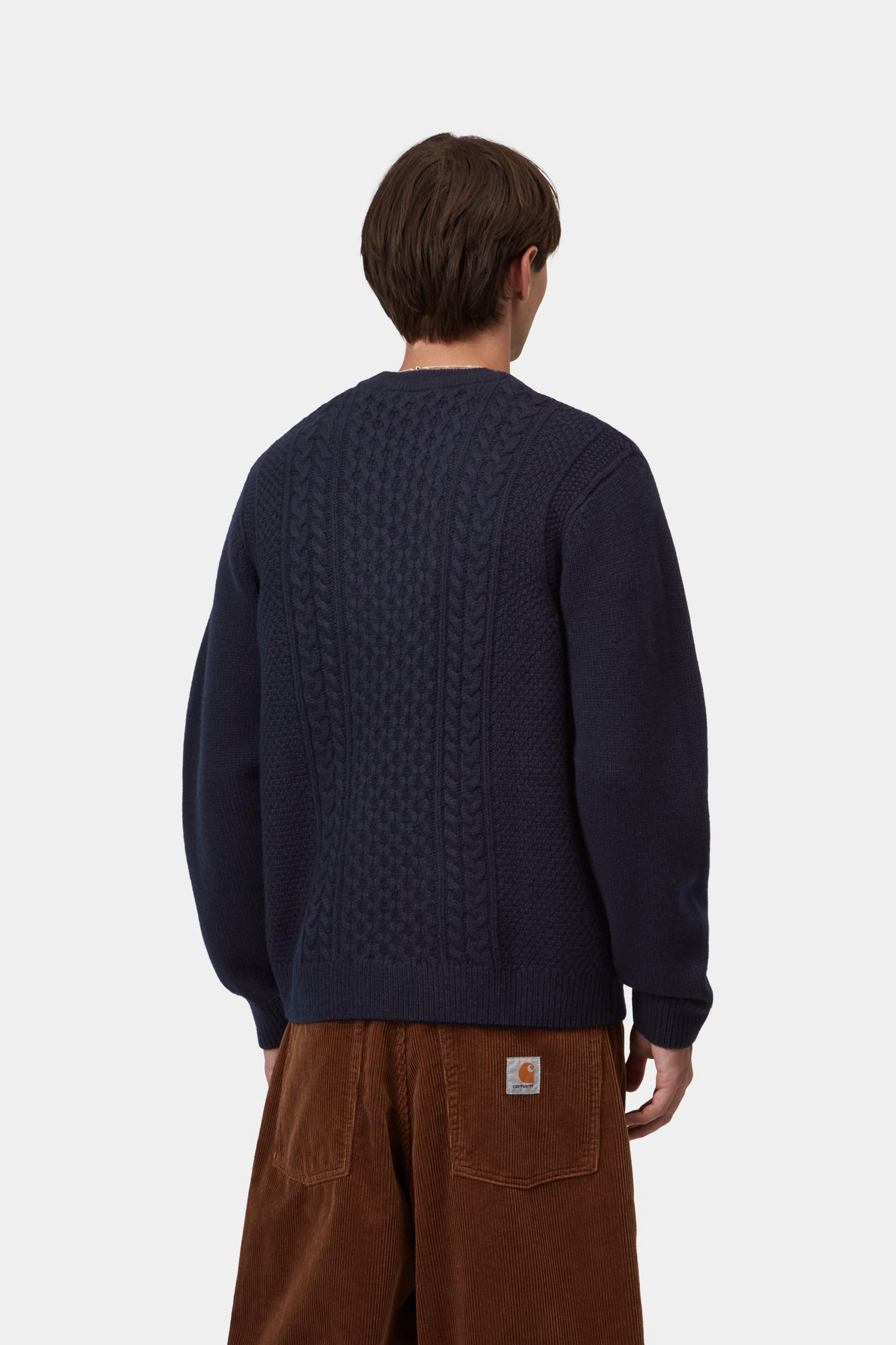 Caster Knit Sweater - Dark Navy 3