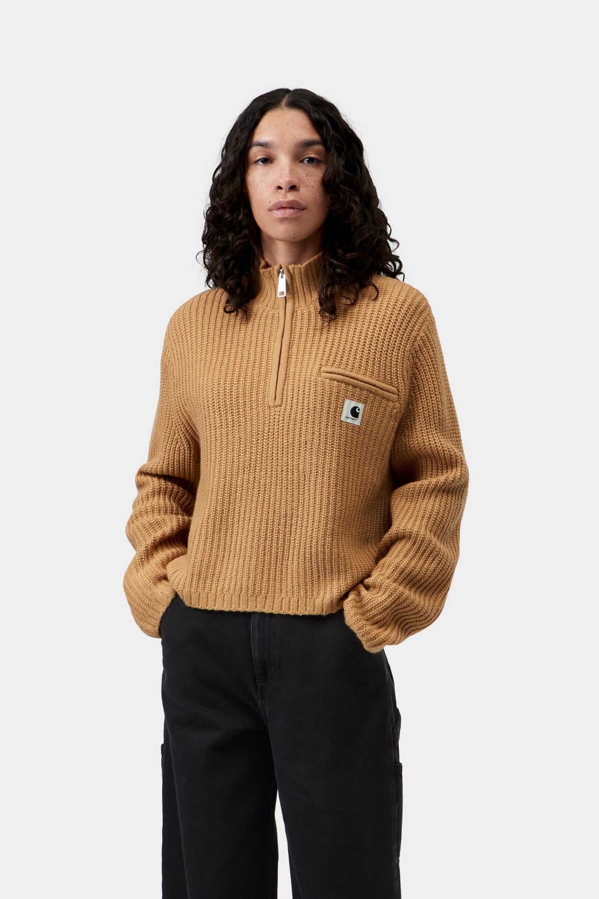 W' Detroit Half Zip Sweater - WIP Dusty H