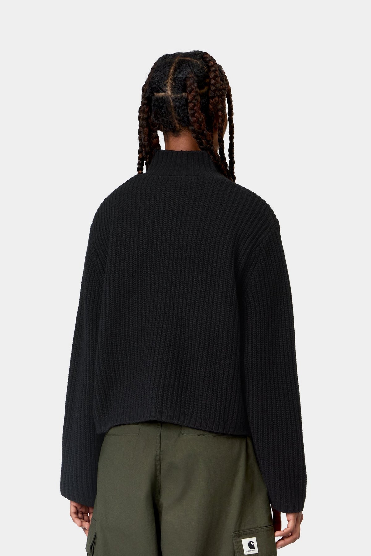 W' Detroit Half Zip Sweater - Black