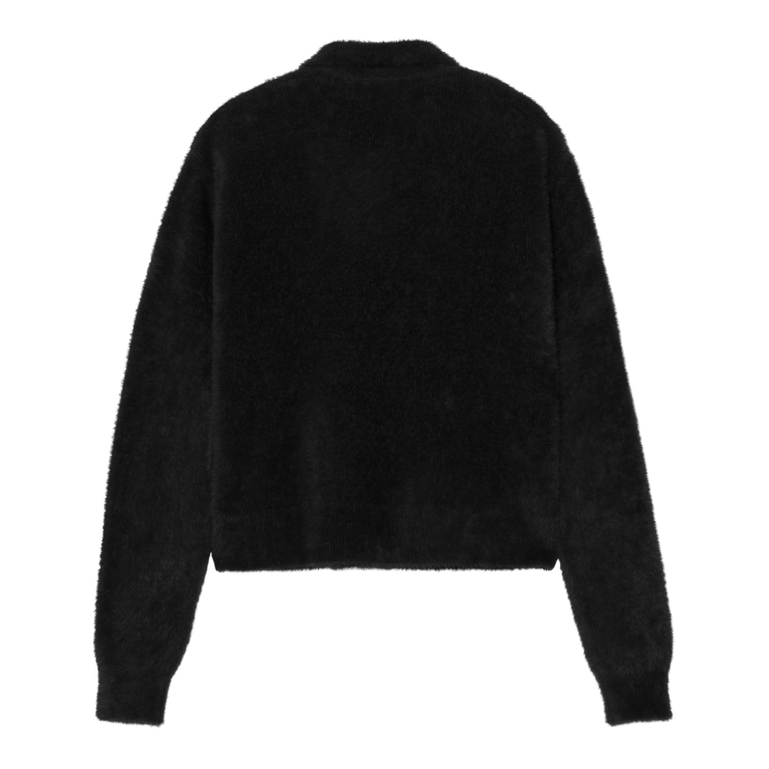 W' L/S Maine Polo Sweater - Black / Black 5