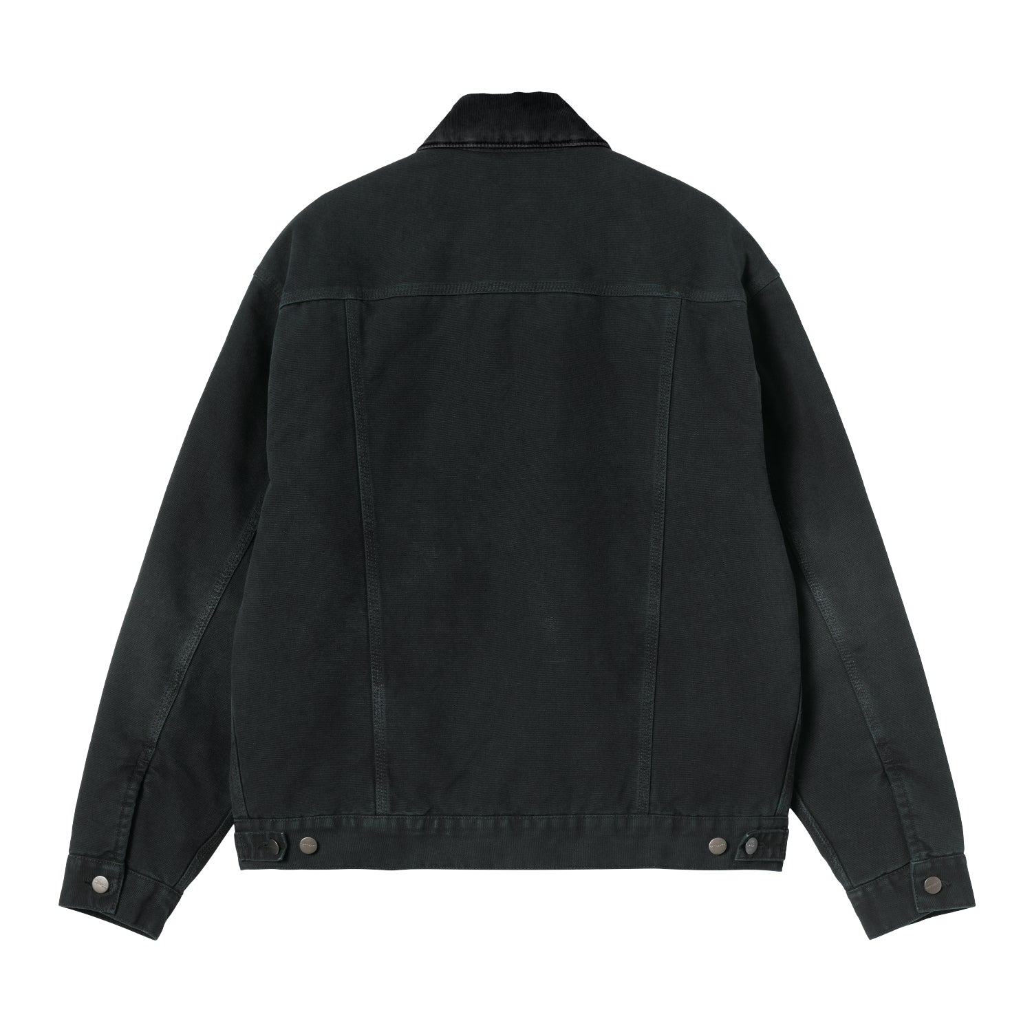 OG Trucker Jacket - Black / Black, Stone canvas 7