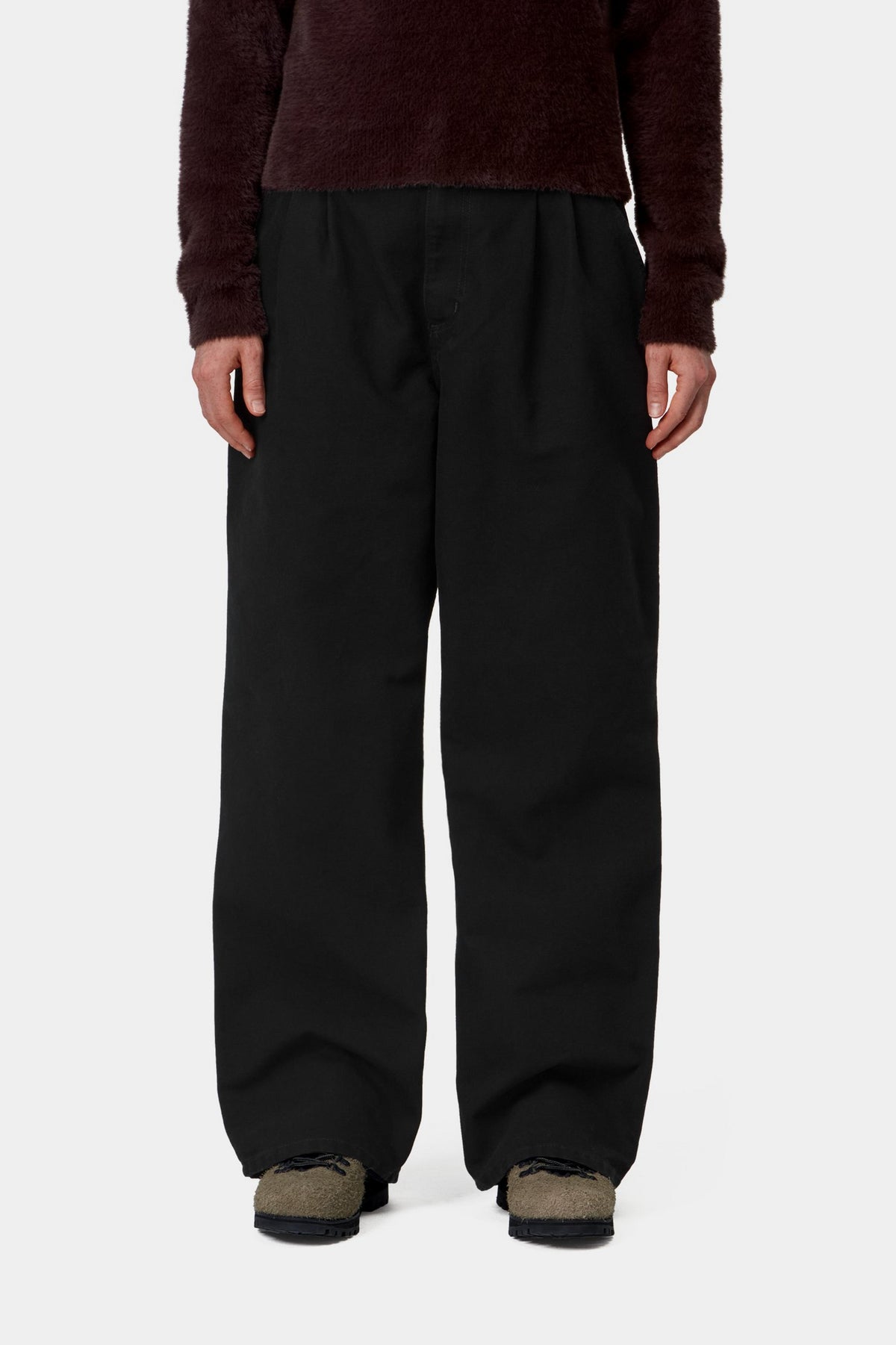 W' Billie Single Knee Pant - Black stone washed