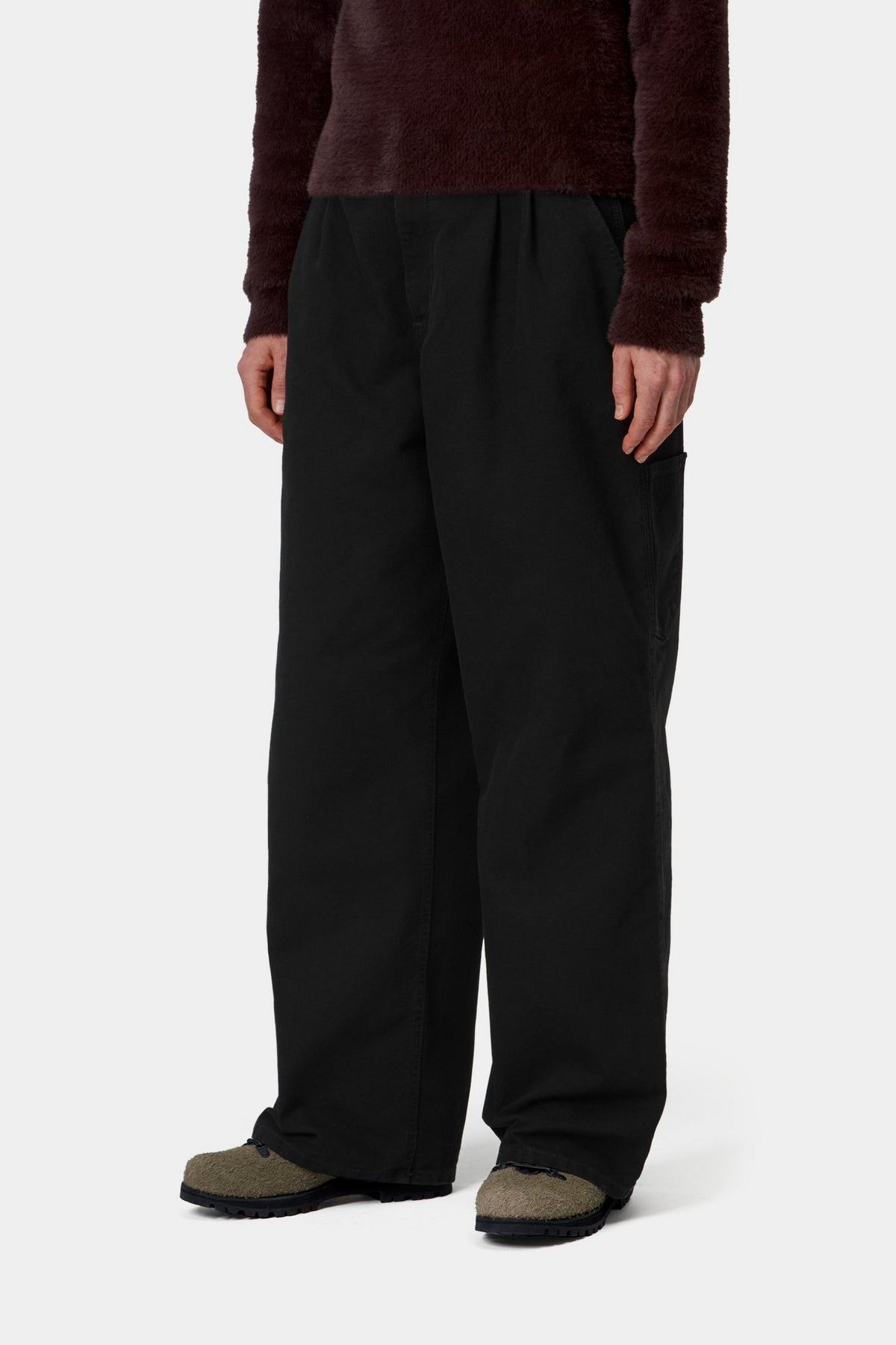 W' Billie Single Knee Pant - Black stone washed