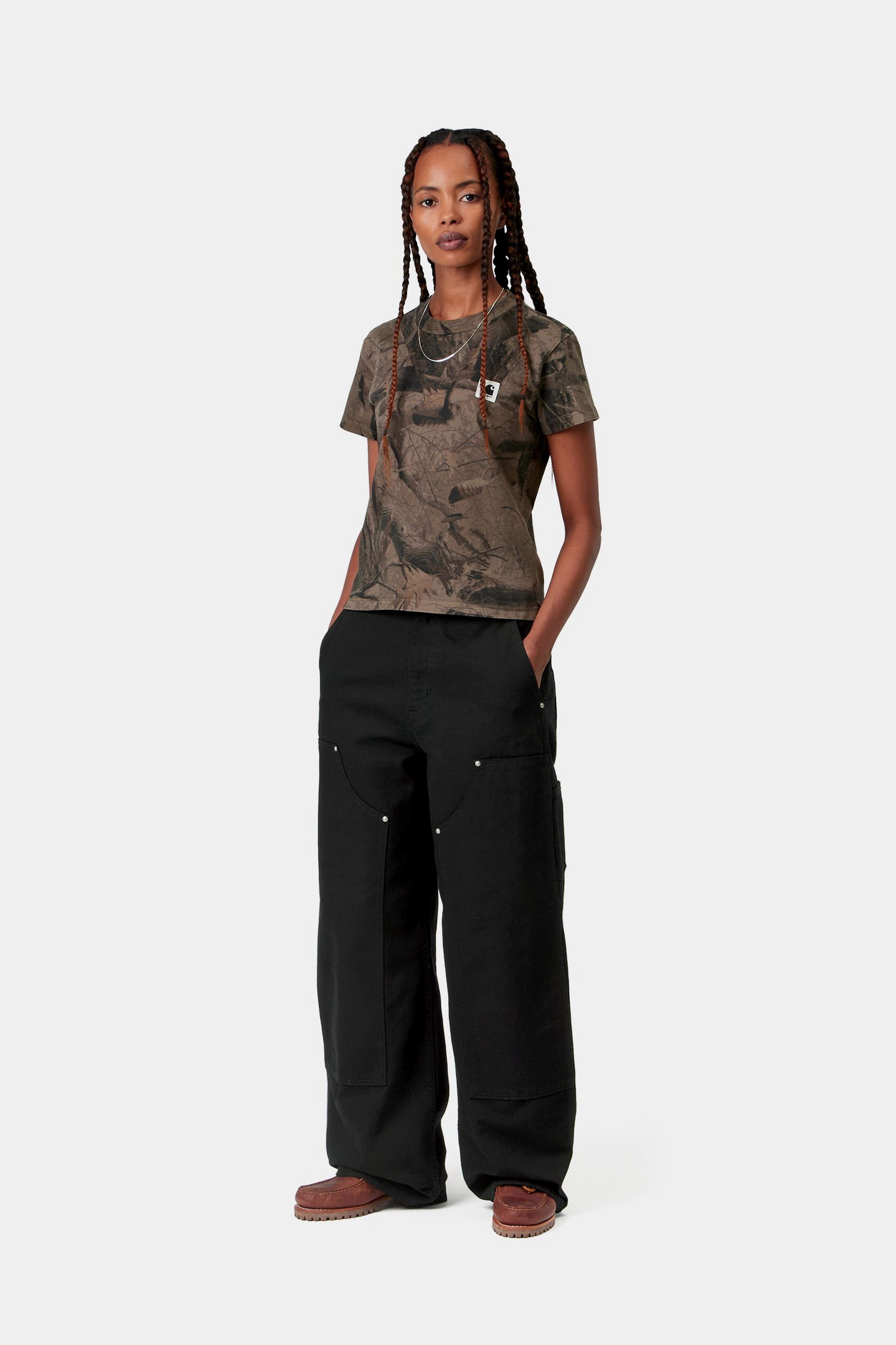 W' June Double Knee Pant - Black (rinsed)