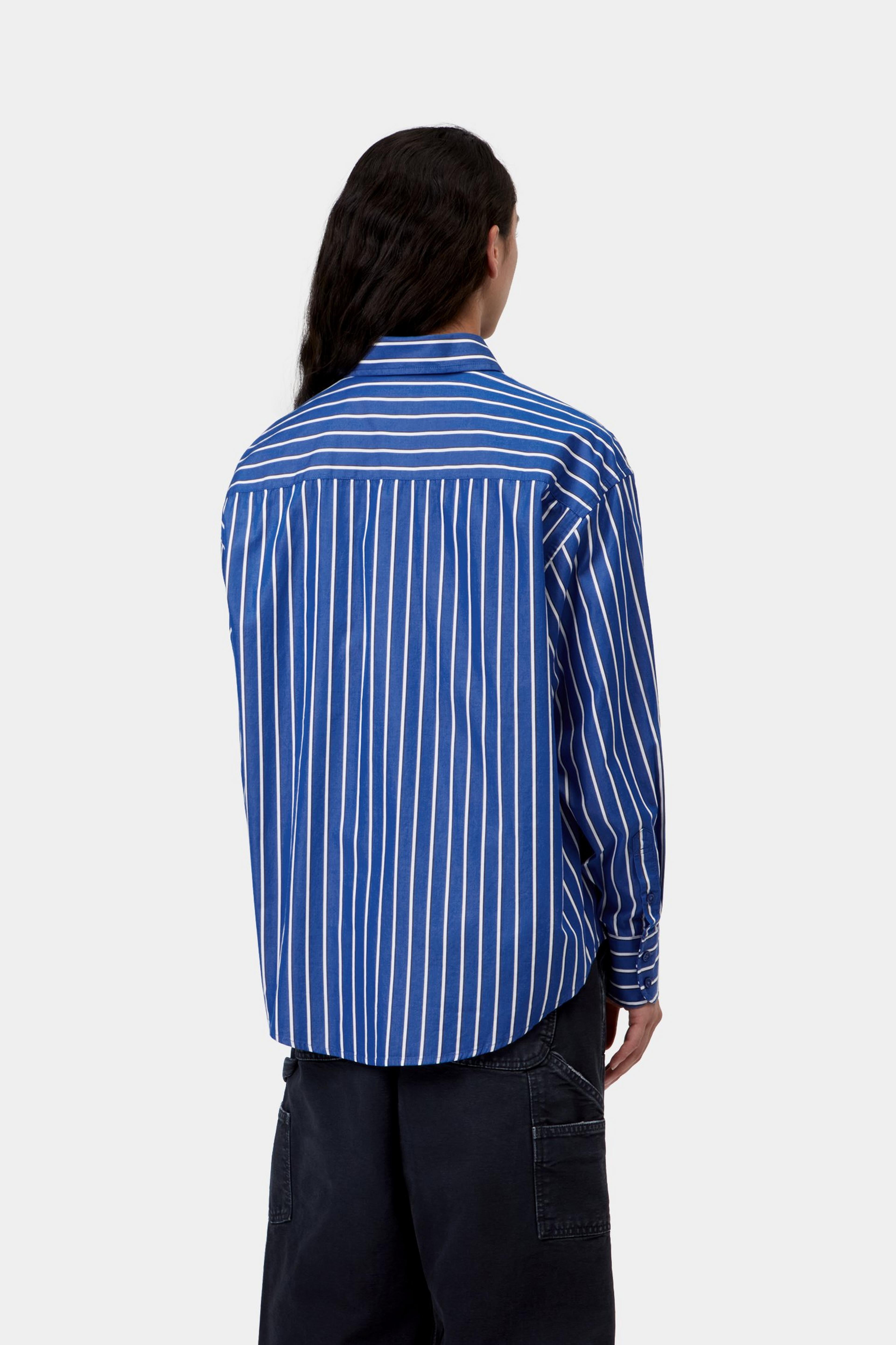 W' L/S Gowan Shirt - Gowan Stripe, Lapis