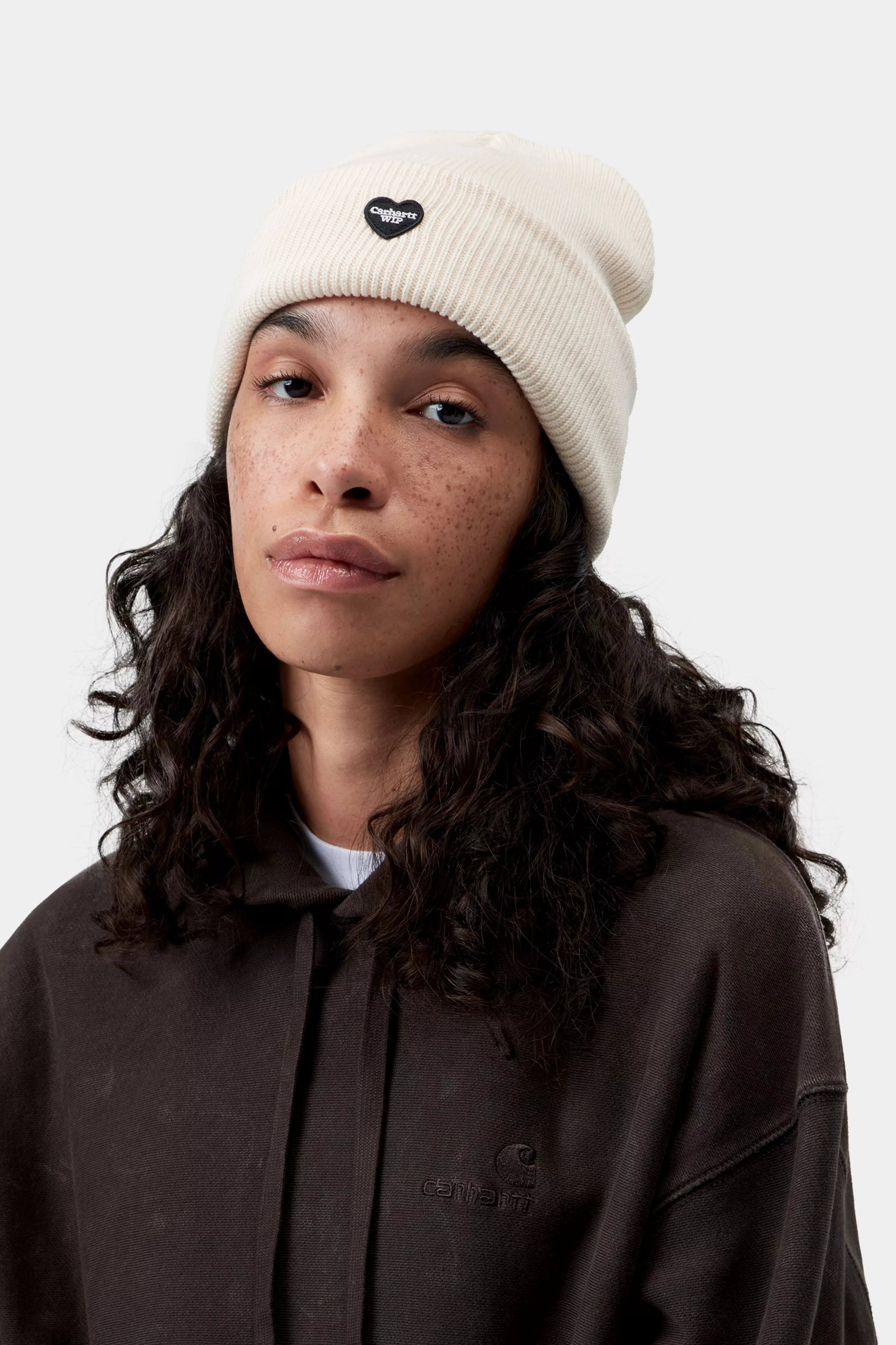 Small Heart Beanie - Natural