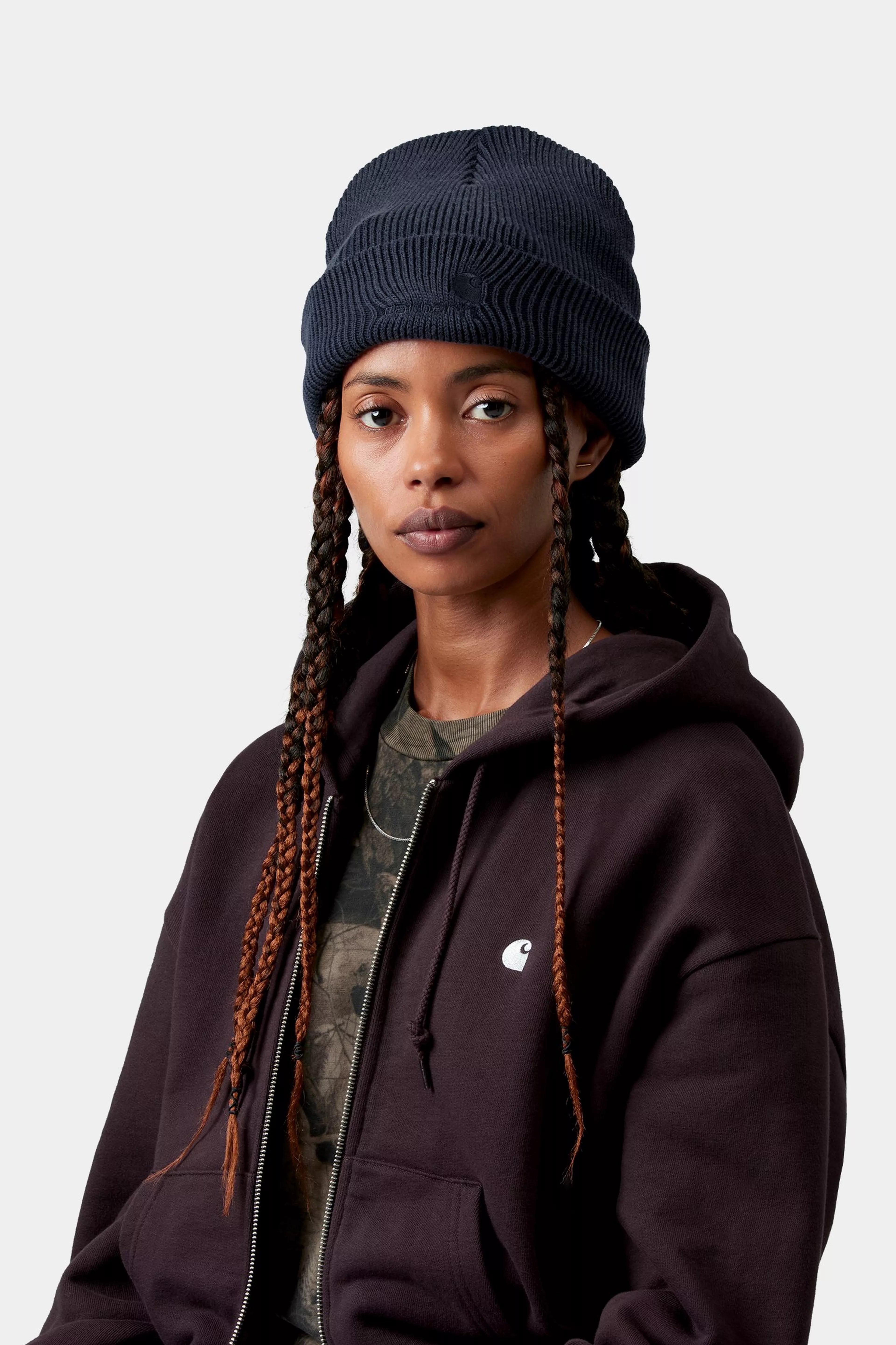 Lambert Beanie - Dark Navy moon wash 2