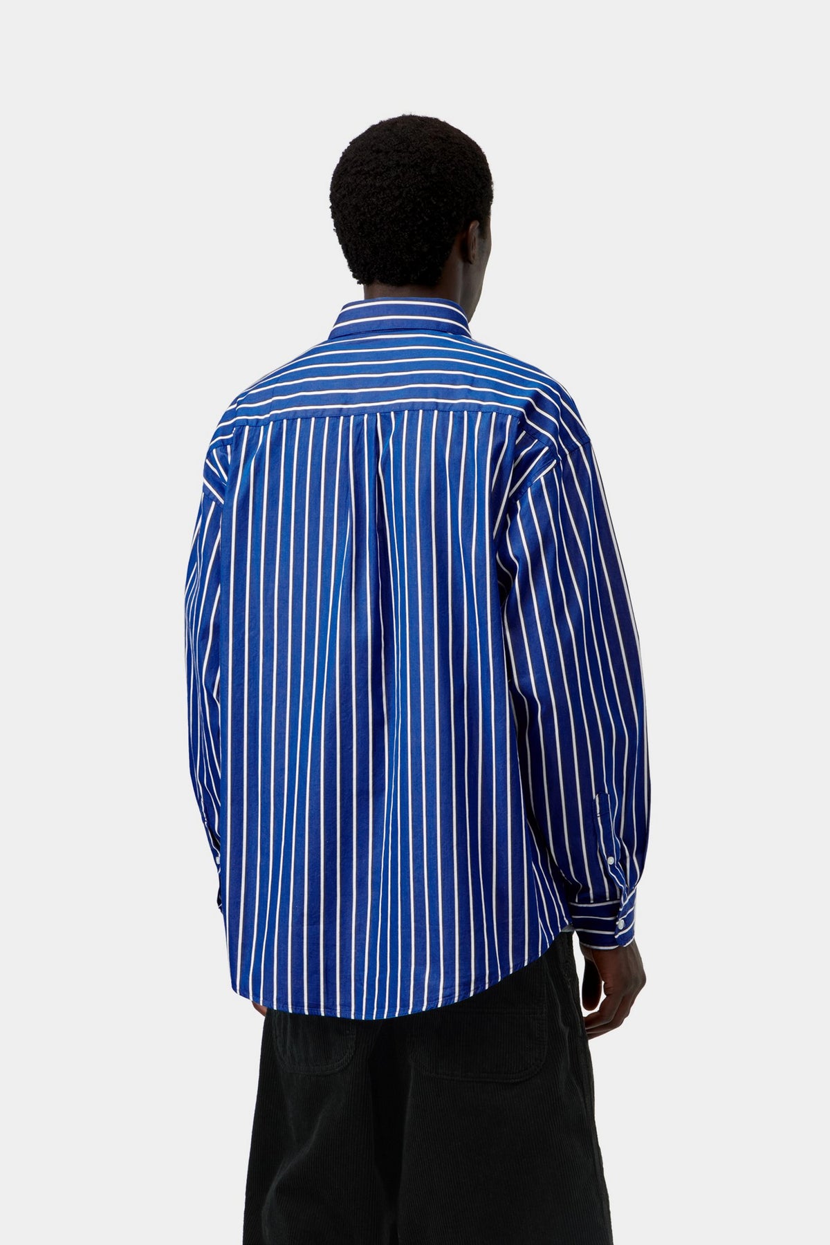 L/S Gowan Shirt - Gowan Stripe, Lapis
