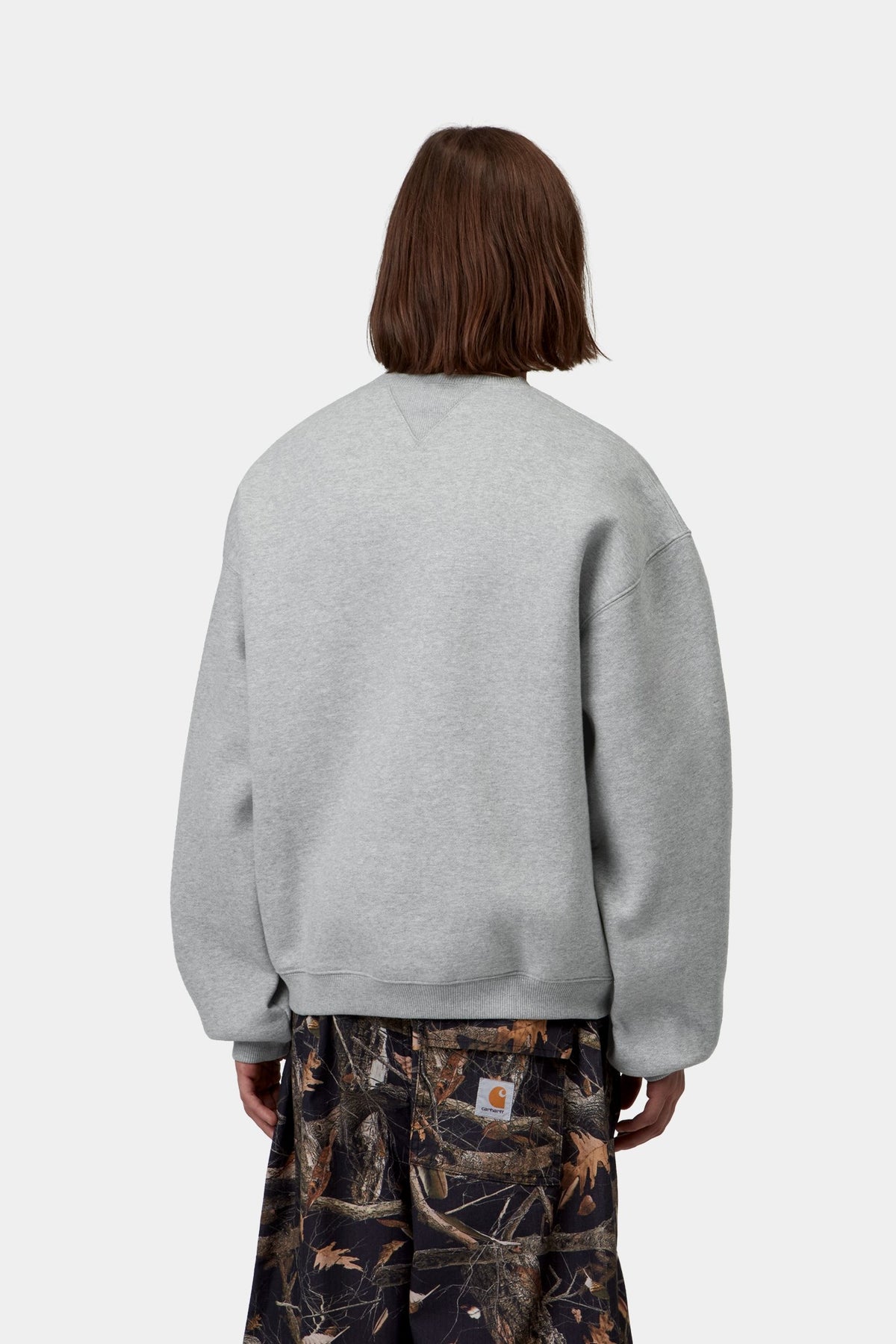 Ebbert Sweatshirt - Grey Heather / White